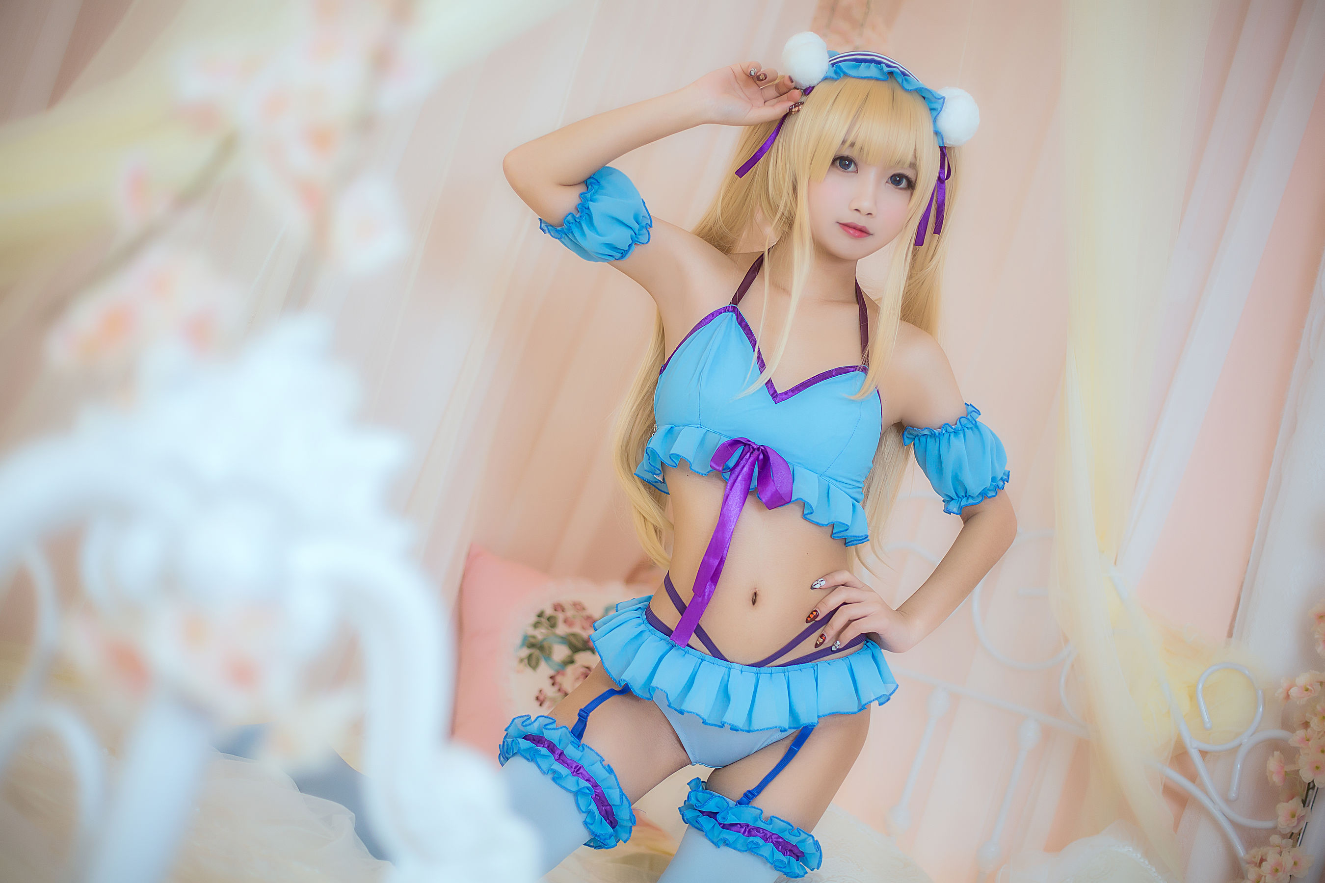 白嫩美少女鬼畜瑶 睡衣 [14P]-66COS