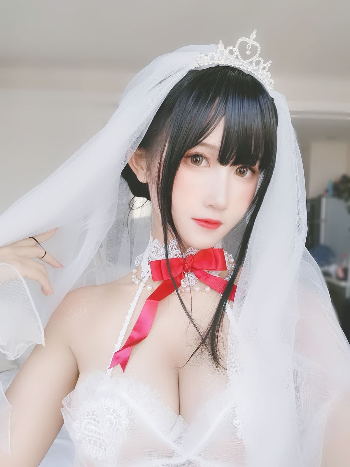微博妹子三度_69 – 婚纱孔雀翎 [24P]-66COS