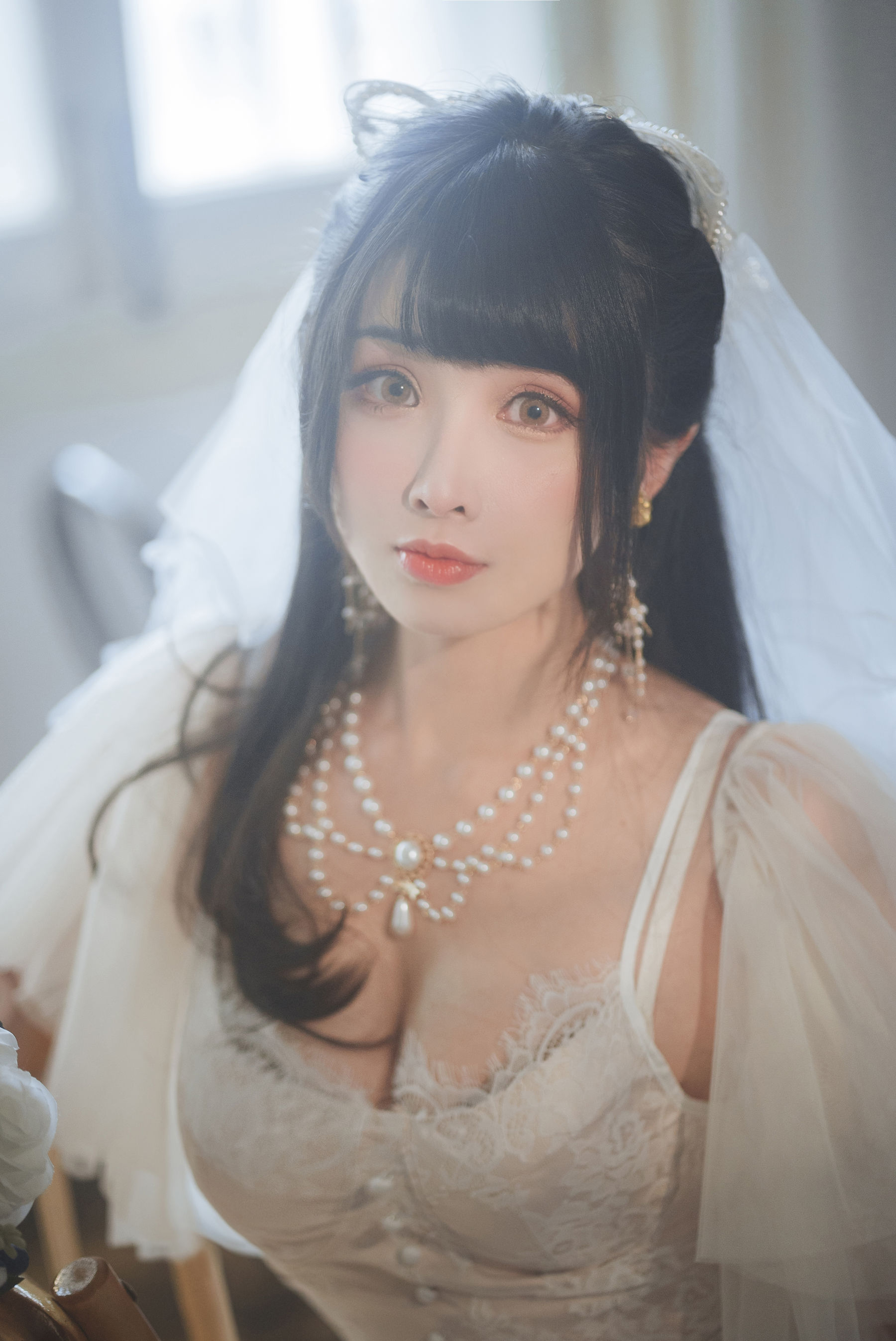 COS福利rioko凉凉子 – 透明婚纱 [37P]-66COS