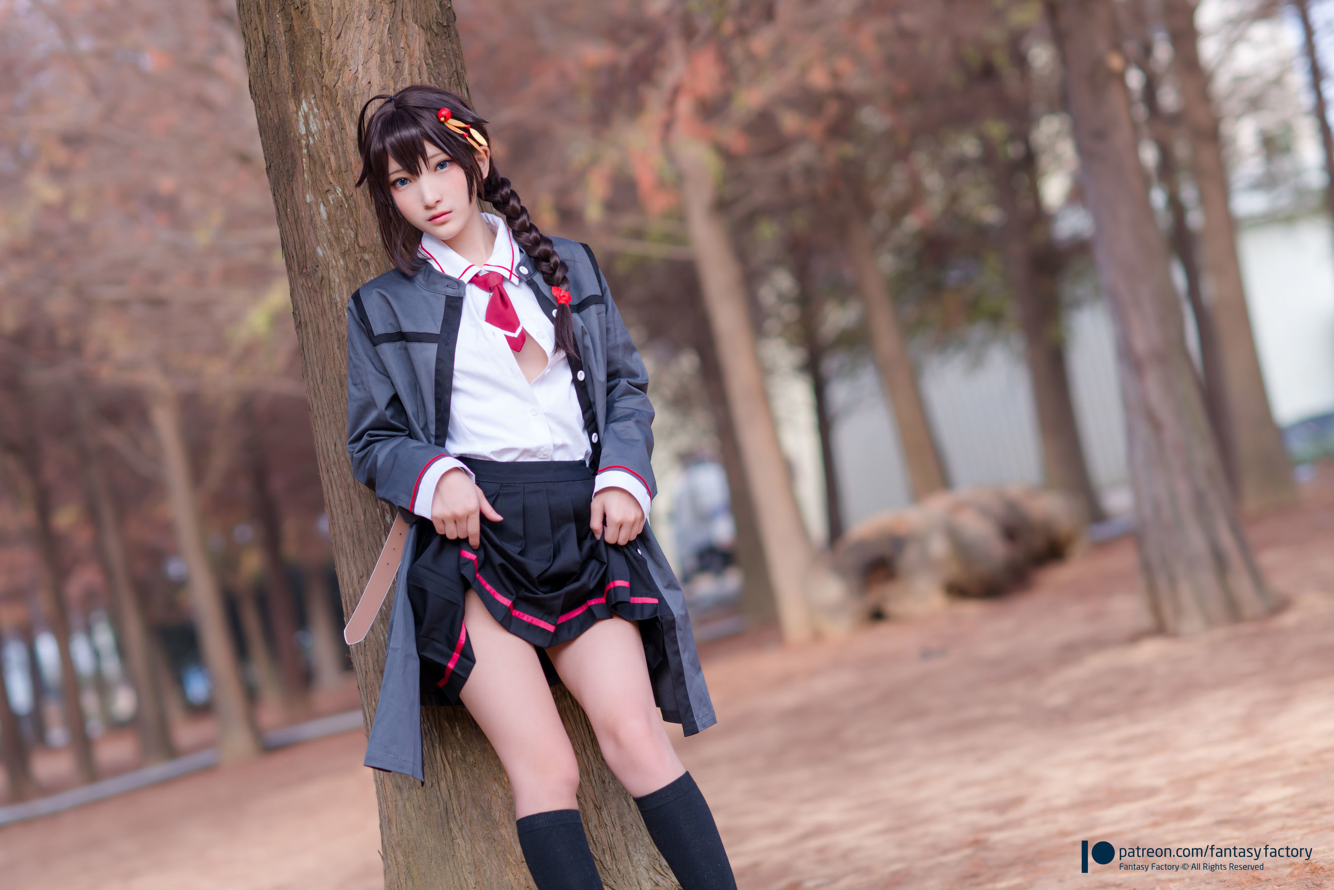 [Fantasy Factory] 小丁Cosplay – JK制服 水手小兔 外拍 [66P]-66COS