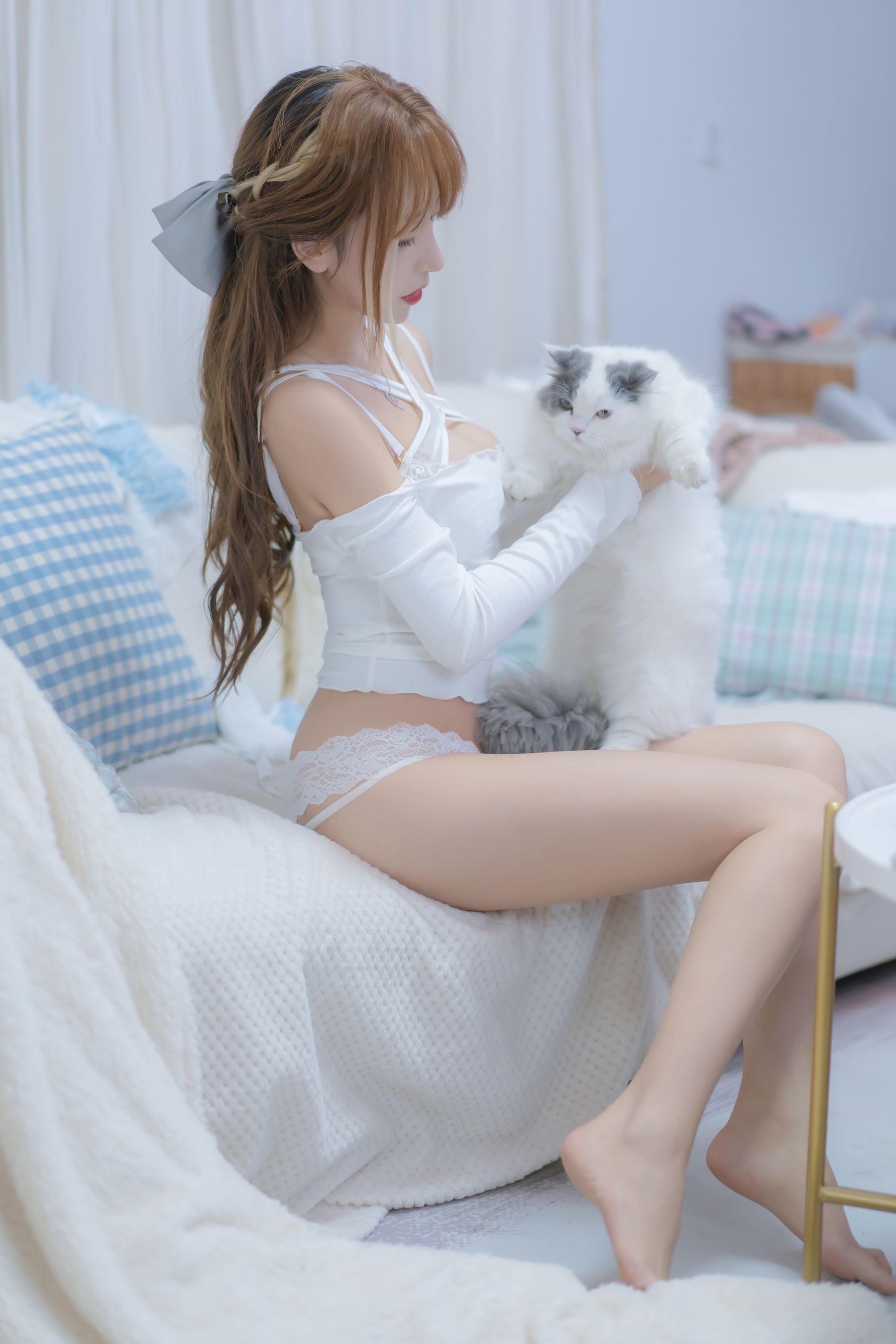 斗鱼米线线sama – 我和猫 [90P]-66COS
