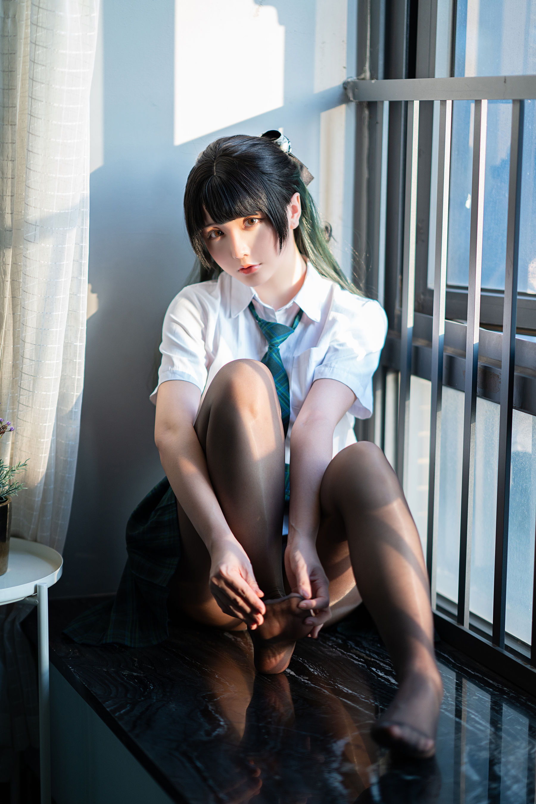 Coser小姐姐星之迟迟 – JK-绿 [100P]-66COS