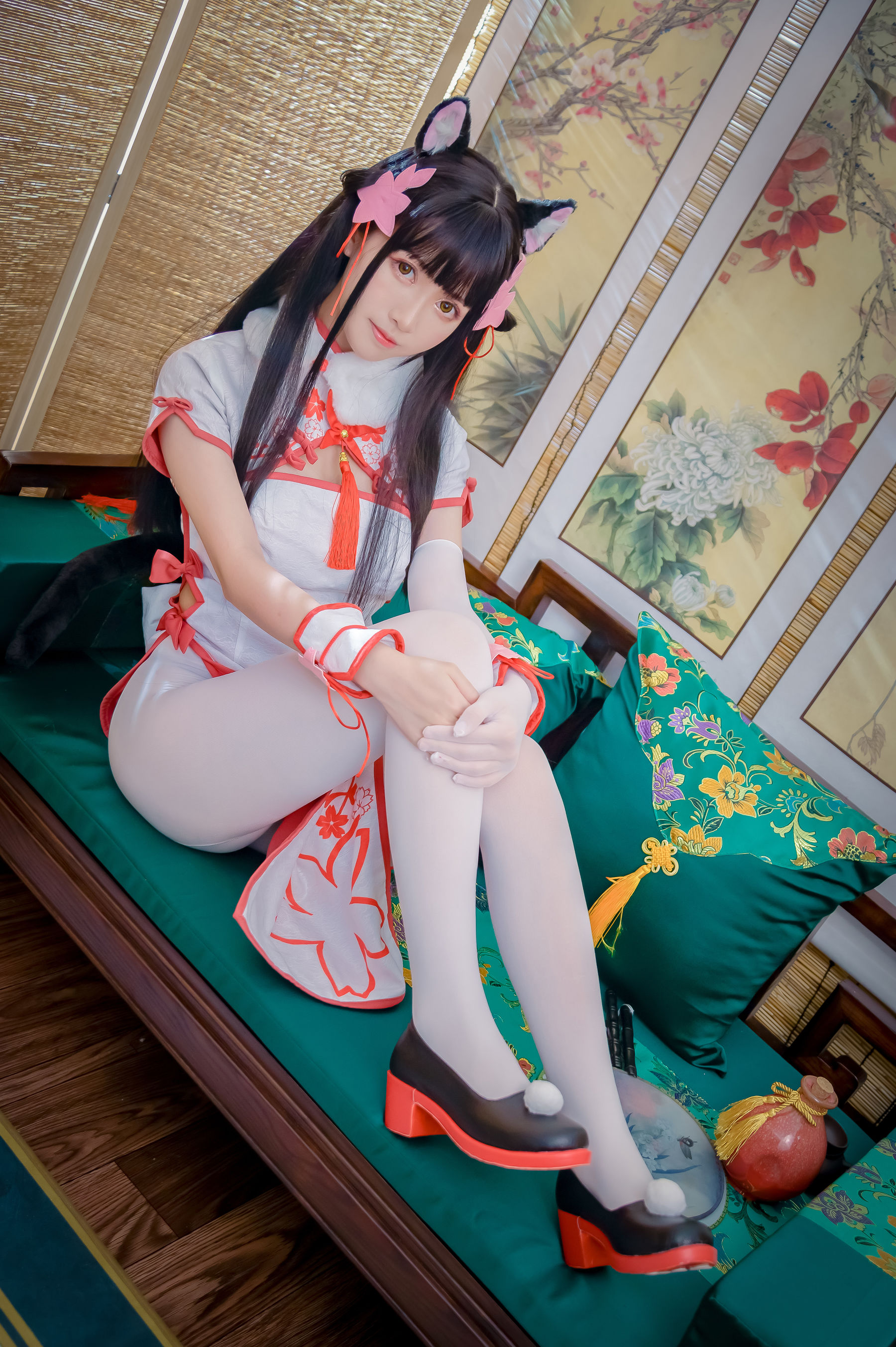 超人气Coser鳗鱼霏儿 碧蓝华裳 夕暮 [16P]-66COS