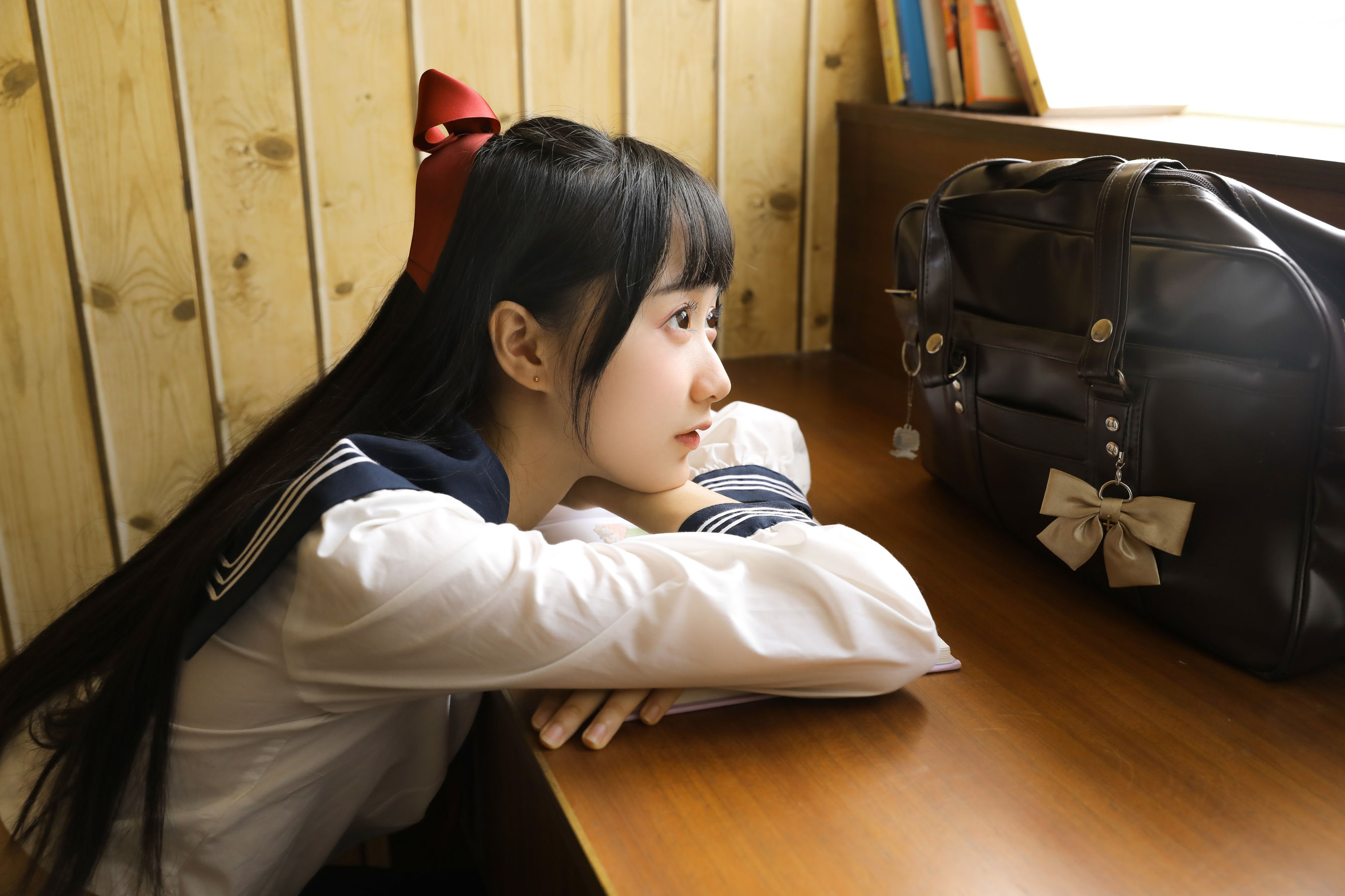 [萝莉COS] 木绵绵OwO – 绵相随 JK水手服 [32P]-66COS