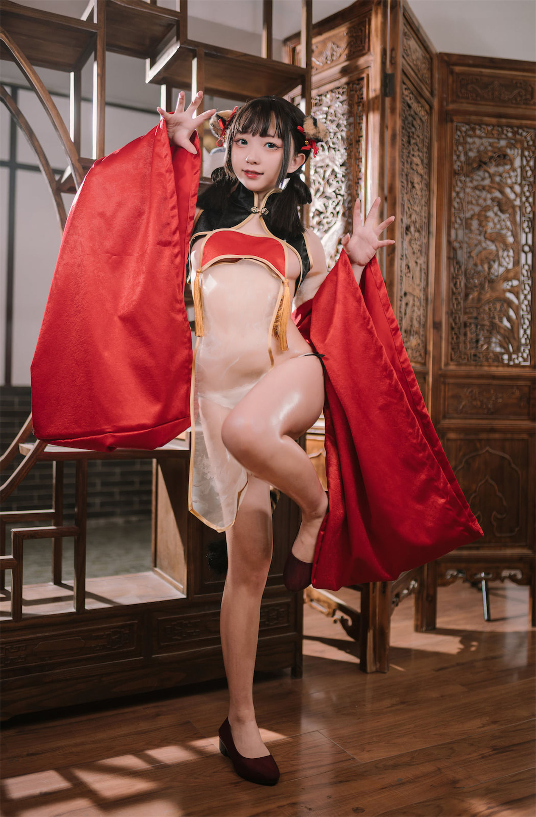 花铃 – 虎团团 [84P]-66COS