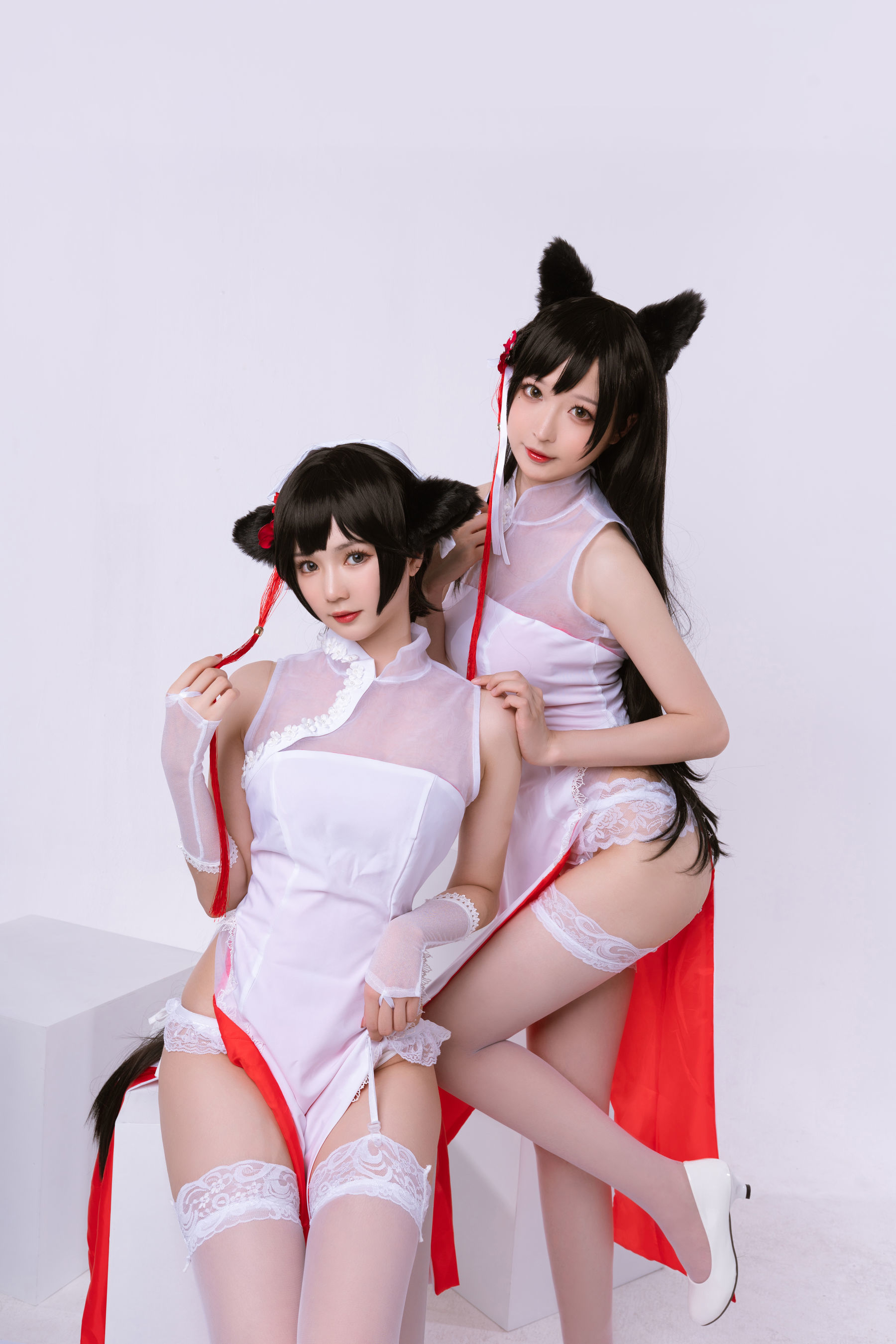 [萝莉COS] 南宫 – 高雄爱宕旗袍 南宫牙妹双人 [25P]-66COS
