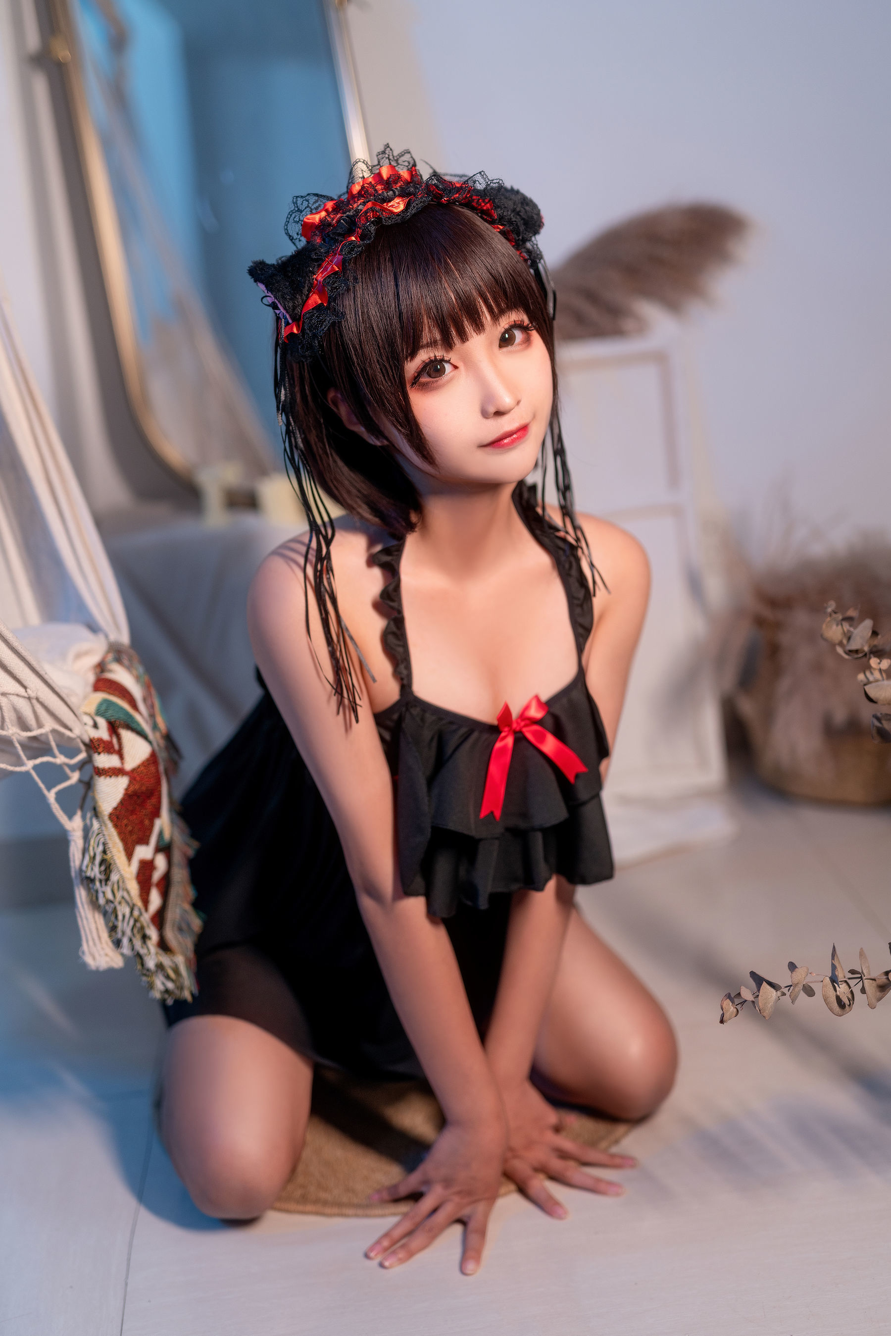 动漫博主蠢沫沫 黑睡裙 [40P]-66COS