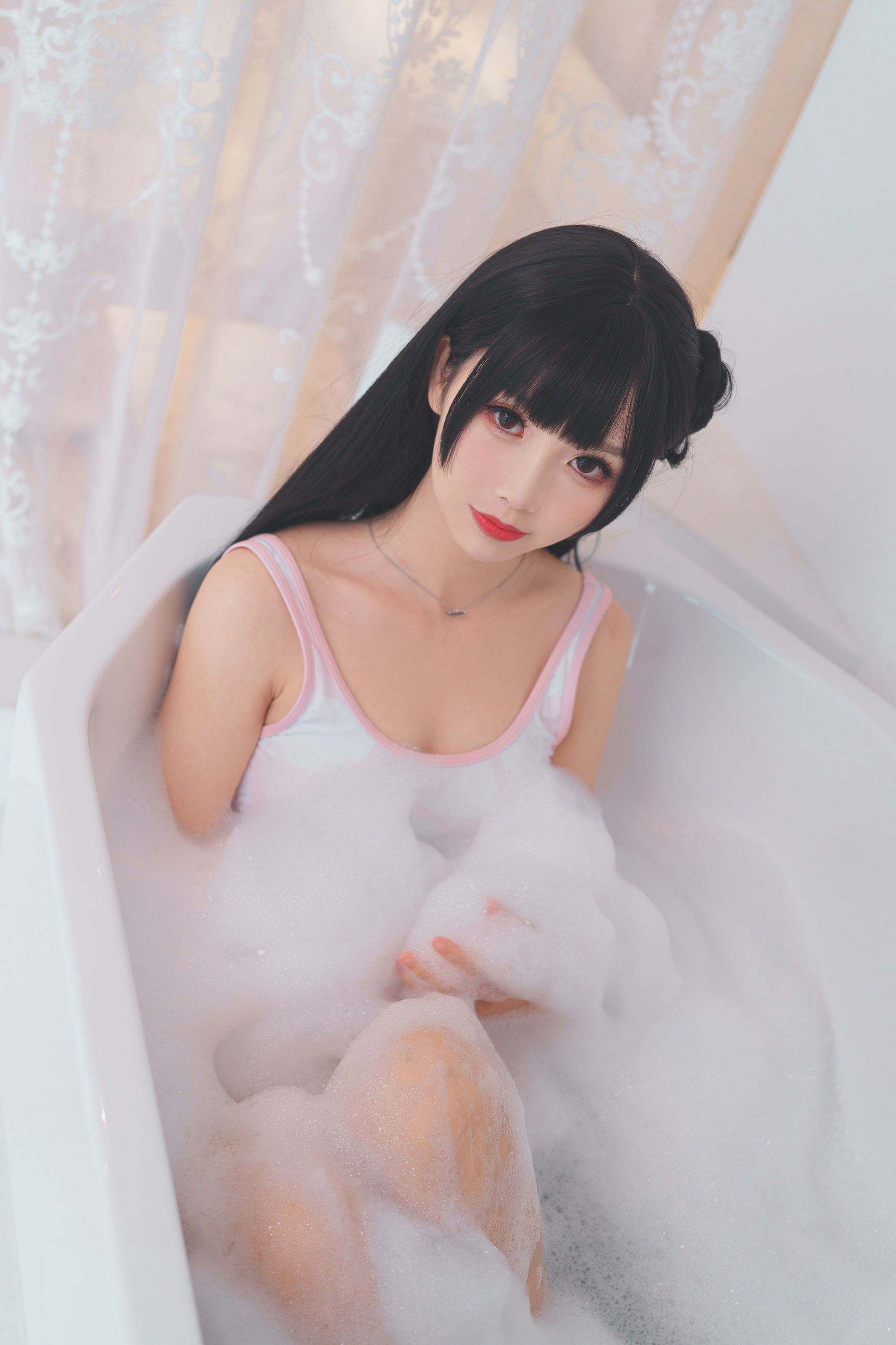 可爱人气Coser面饼仙儿 – 浴缸泡泡 [41P]-66COS
