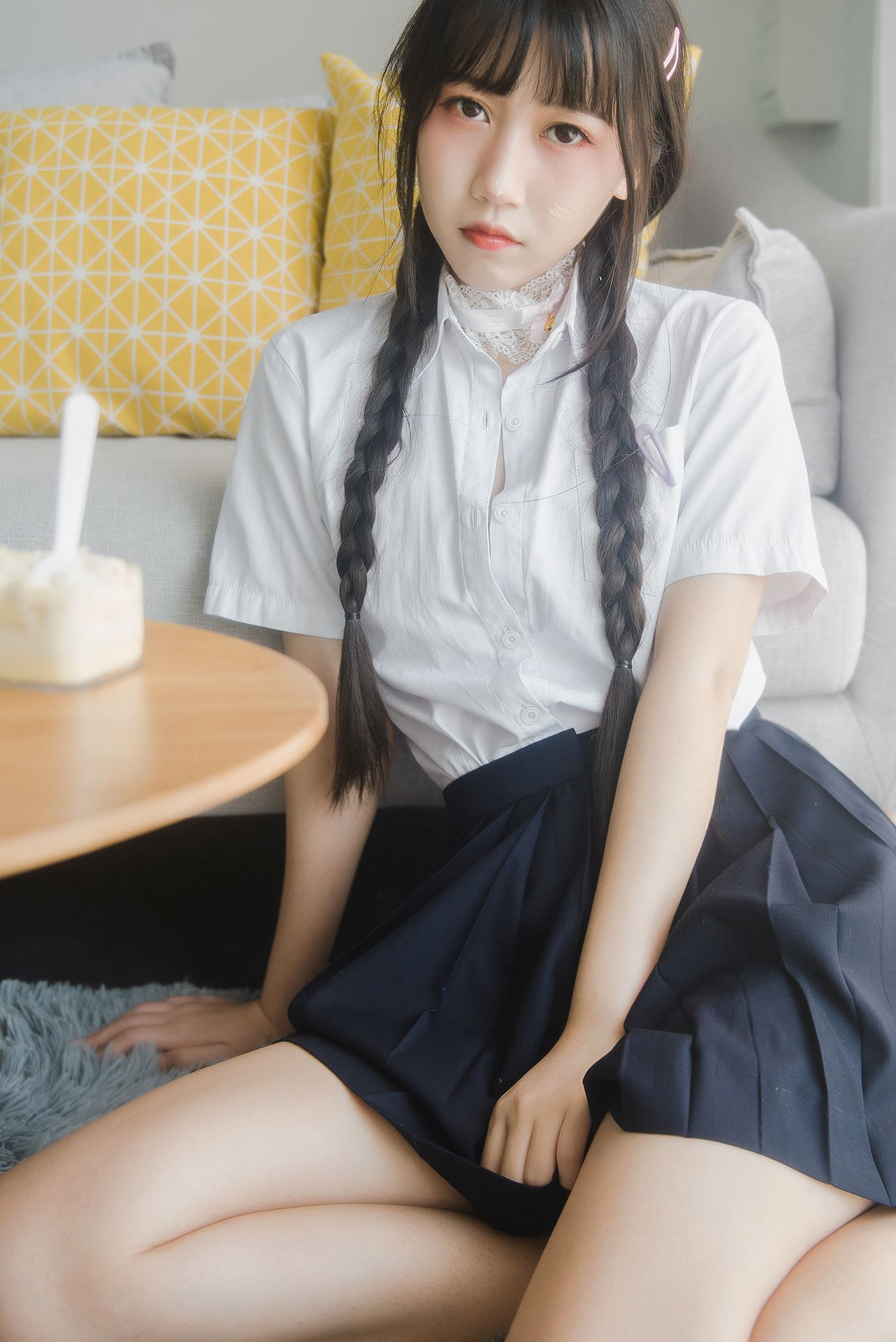 微博人气Coser不呆猫 – 奶油少女 [61P]-66COS