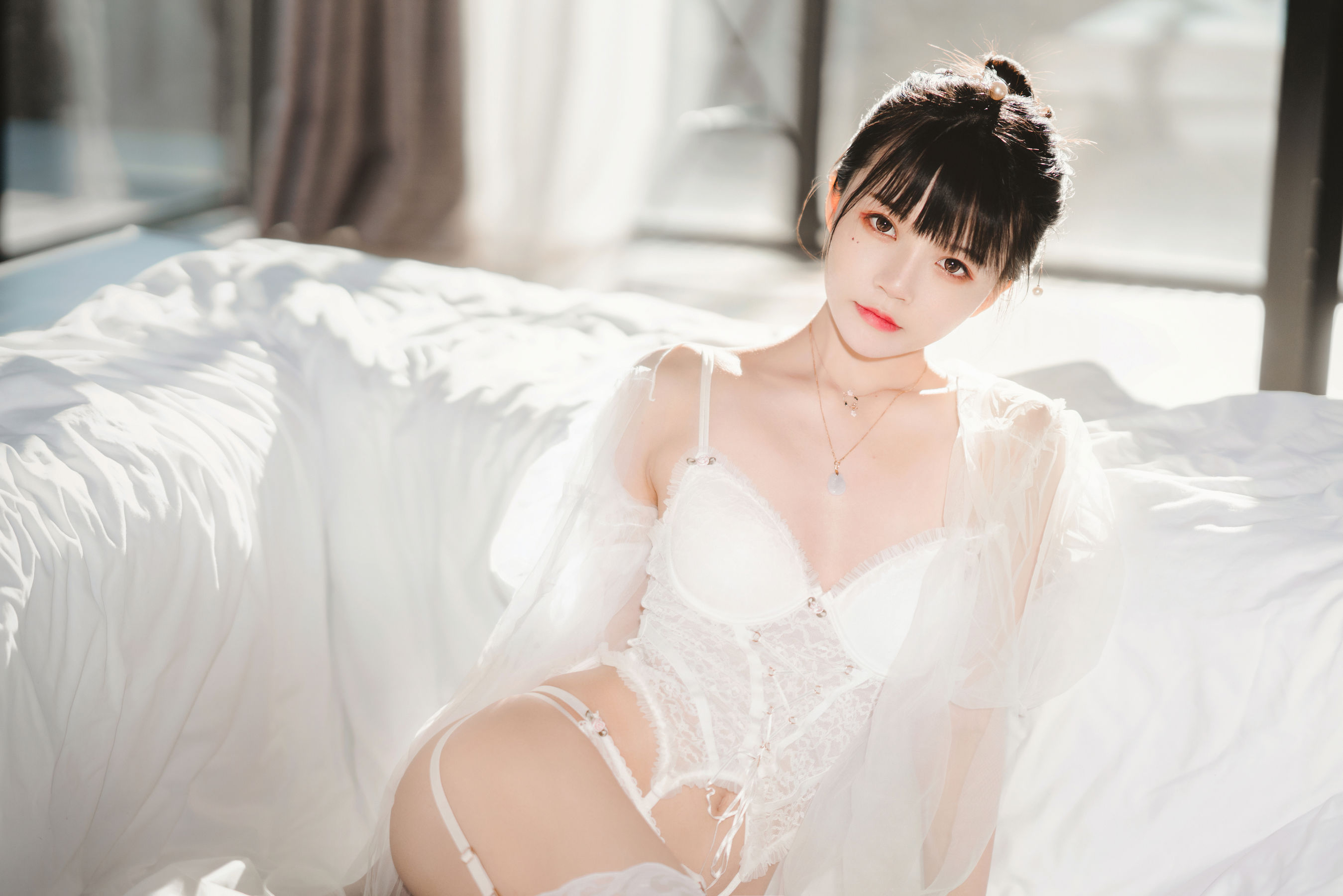 桜桃喵 – 白纱糖02 [34P]-66COS