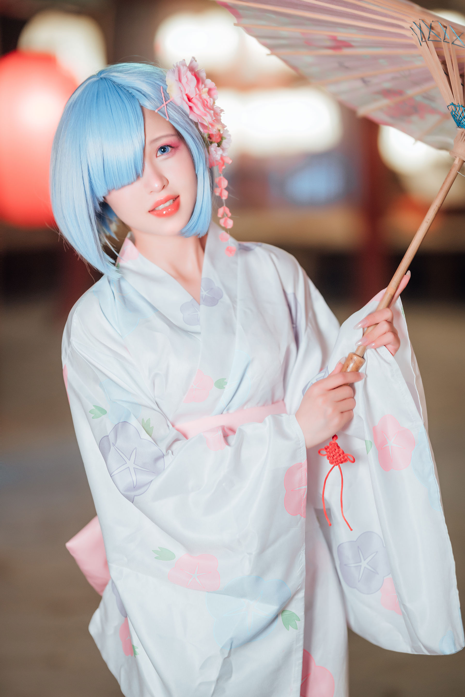 美少女晕崽 – 和服雷姆 [46P]-66COS