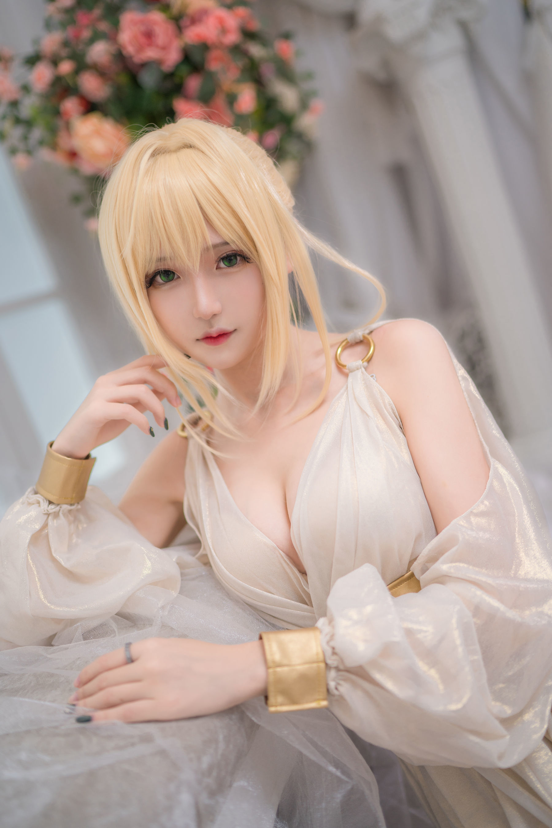 [萝莉COS] 腐团儿Ikaros – 玛修+尼禄 [9P]-66COS