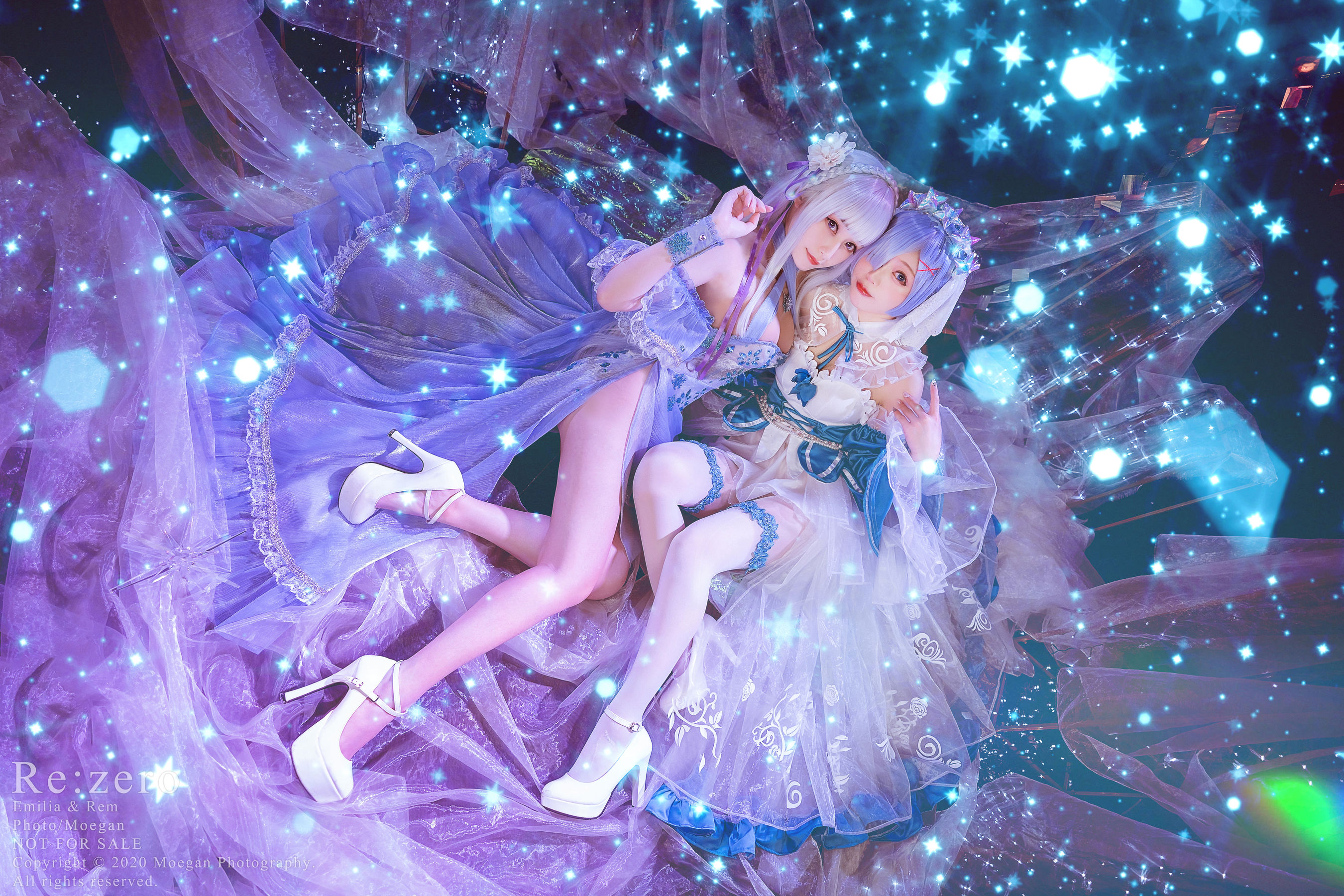 Miyana咪呀&紫玥桃 – 水晶连衣裙 [13P]-66COS