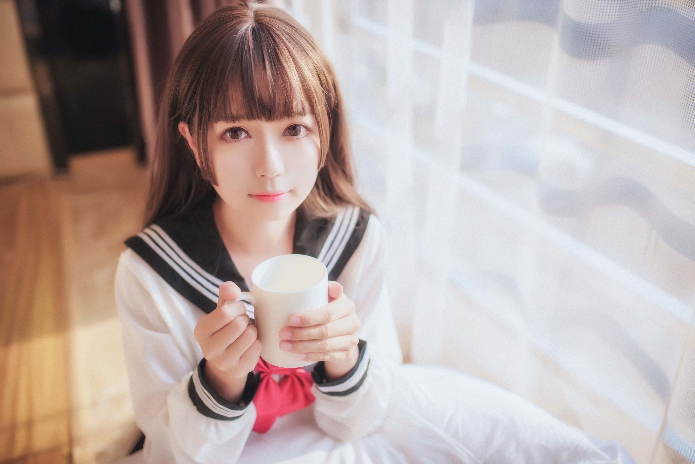 [萝莉COS] 白金Saki – 半透明水手服 [36P]-66COS