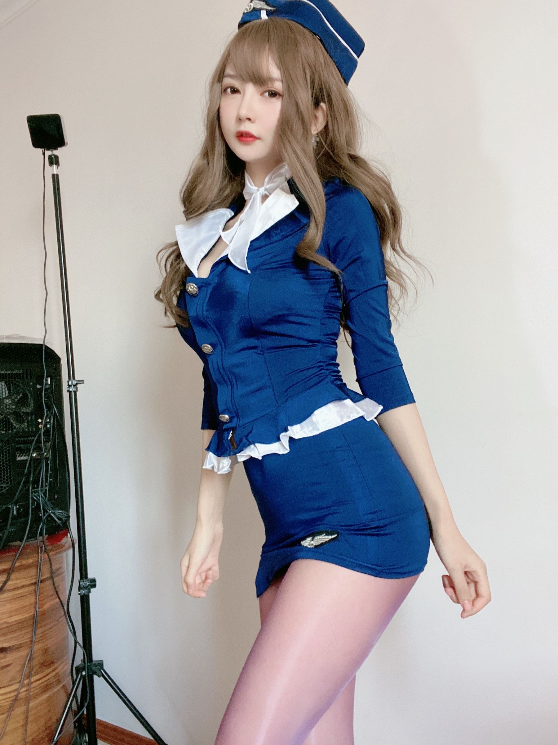 51酱 – 蓝色制服装 [35P]-66COS