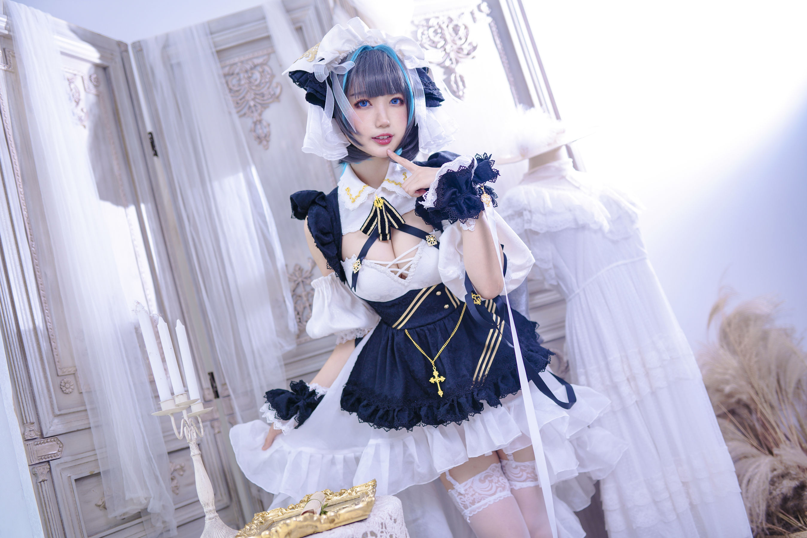 周叽是可爱兔兔 – 柴郡猫猫 [35P]-66COS