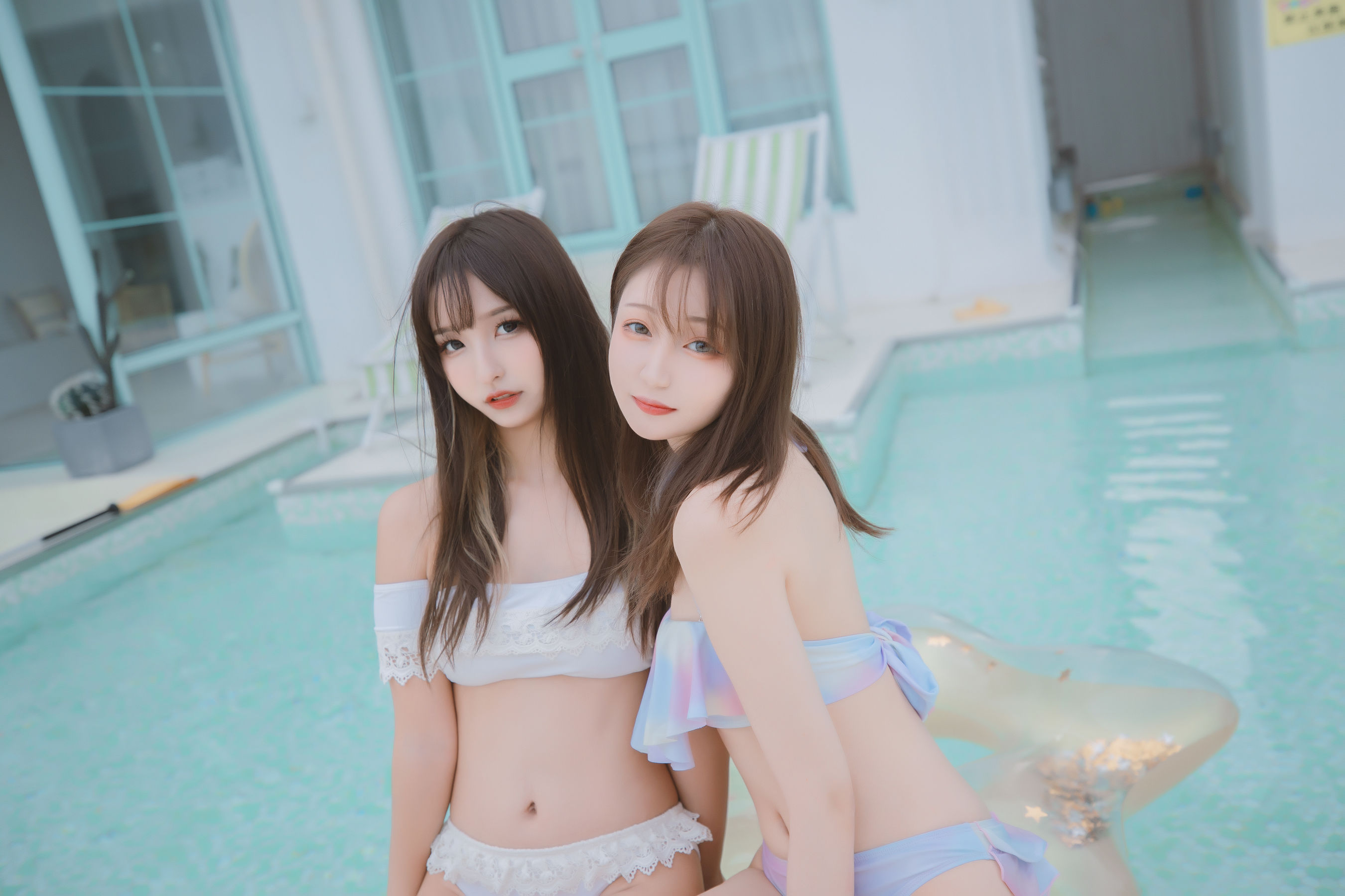 萝莉神楽板真冬之笑颜水时计-夏日比基尼 [150P]-66COS