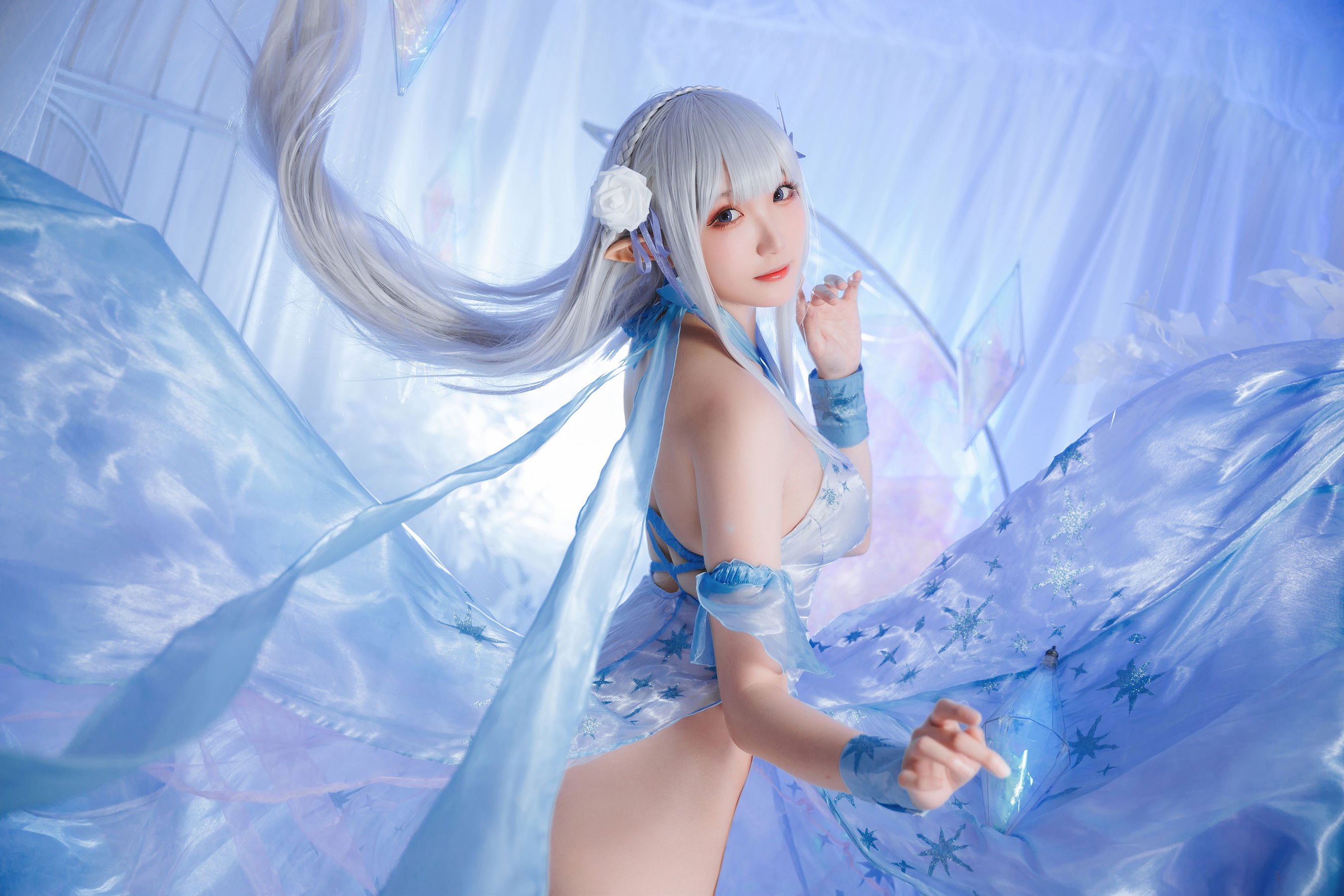 Coser瓜希酱福利 – 爱蜜莉雅 水晶礼服 [28P]-66COS