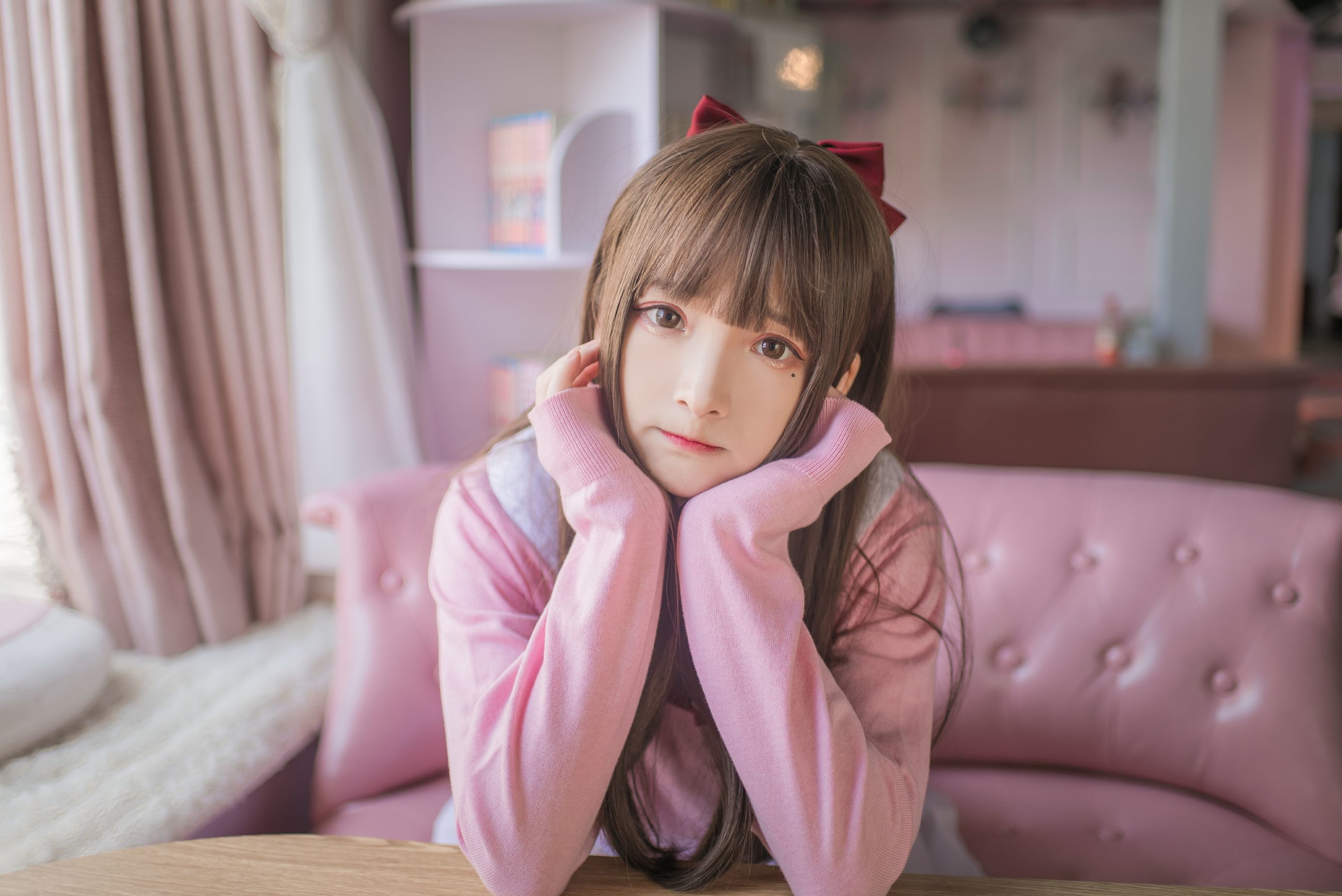 二次元美女古川kagura – 粉色JK [16P]-66COS