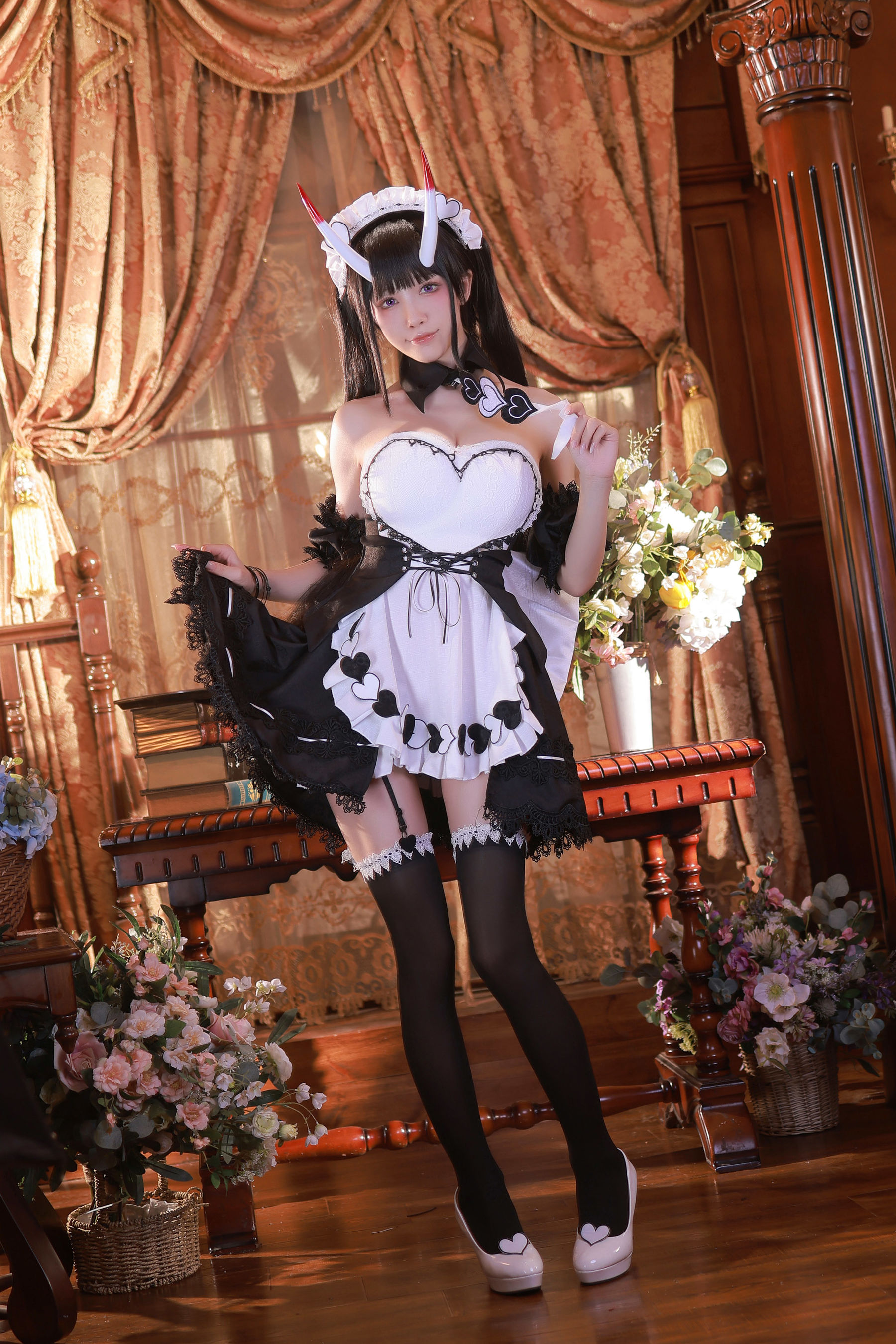 动漫博主水淼aqua – Noshiro maid [61P]-66COS