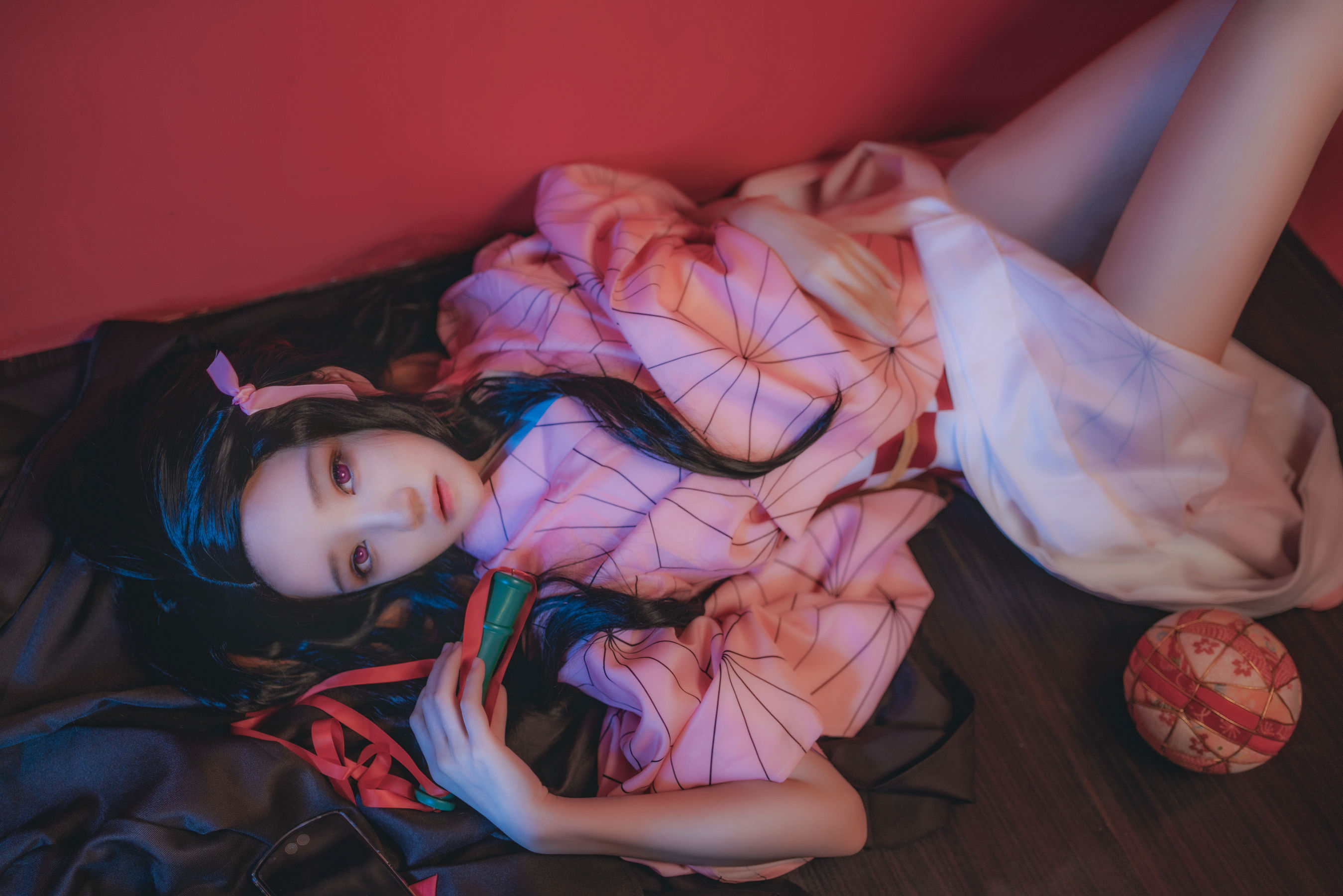 [萝莉COS] 桜桃喵 – 灶门祢豆子 [21P]-66COS