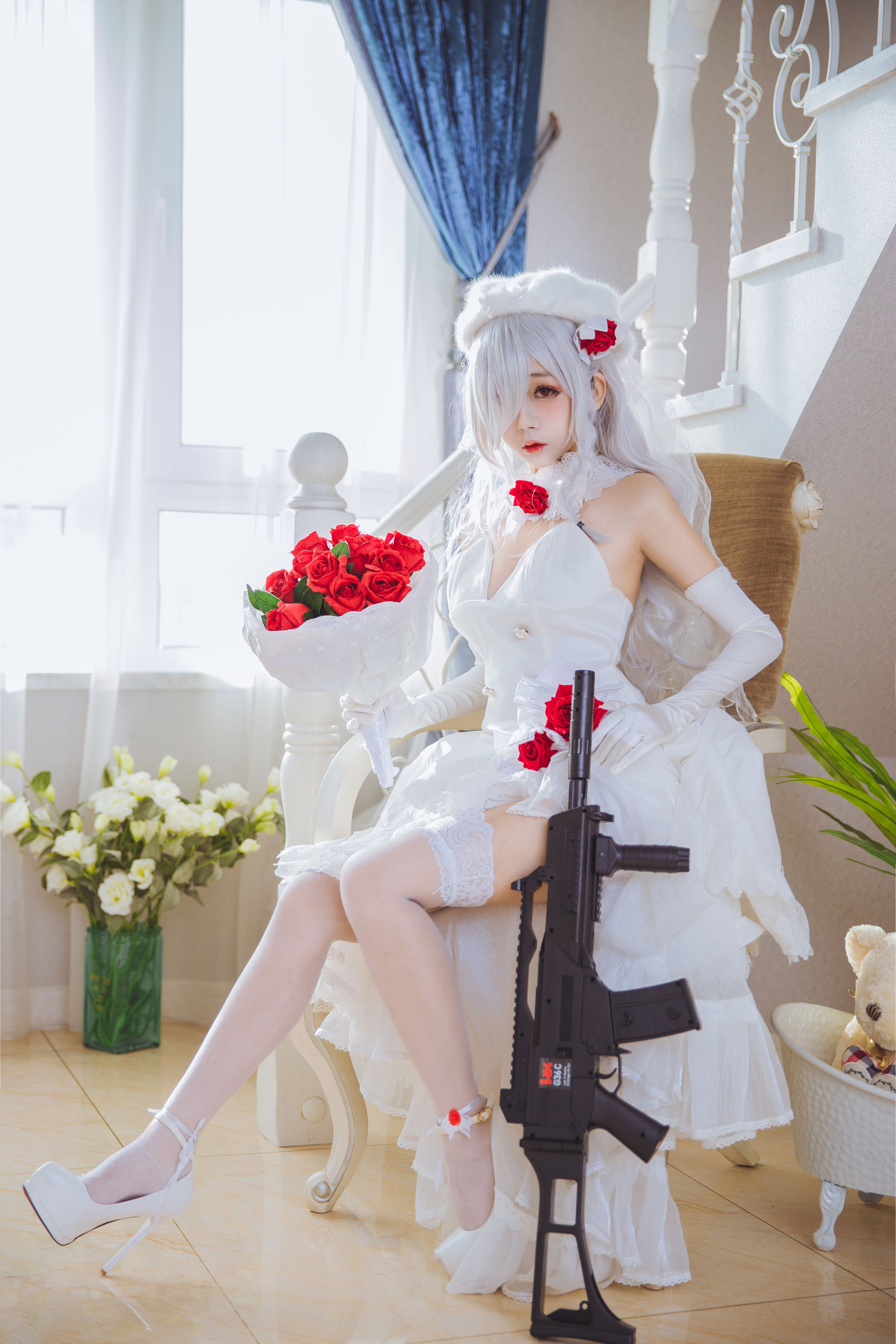 Cosplay日奈娇 g36c 礼服 [40P]-66COS