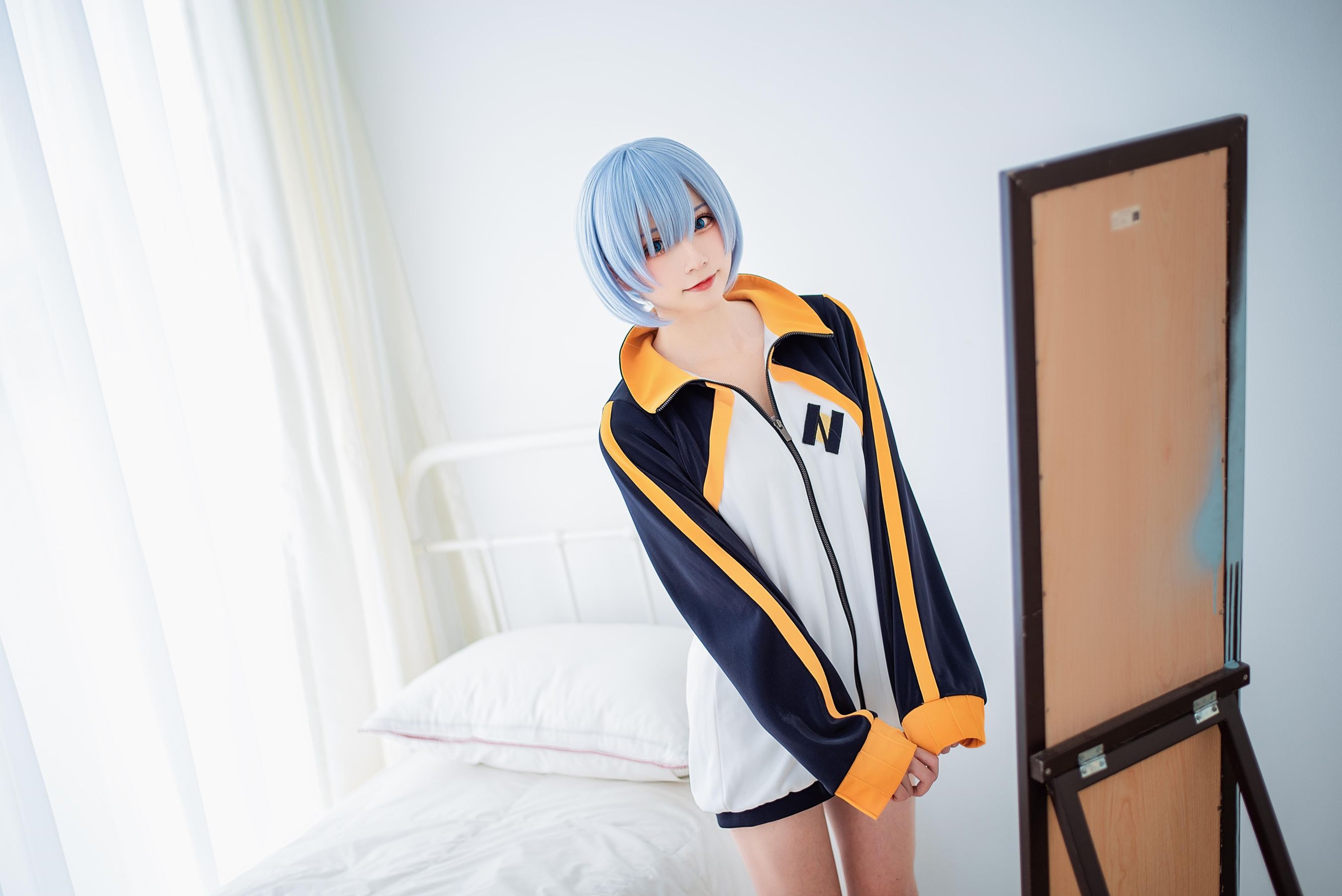 动漫博主Kitaro_绮太郎 – 蕾姆运动服 [18P]-66COS