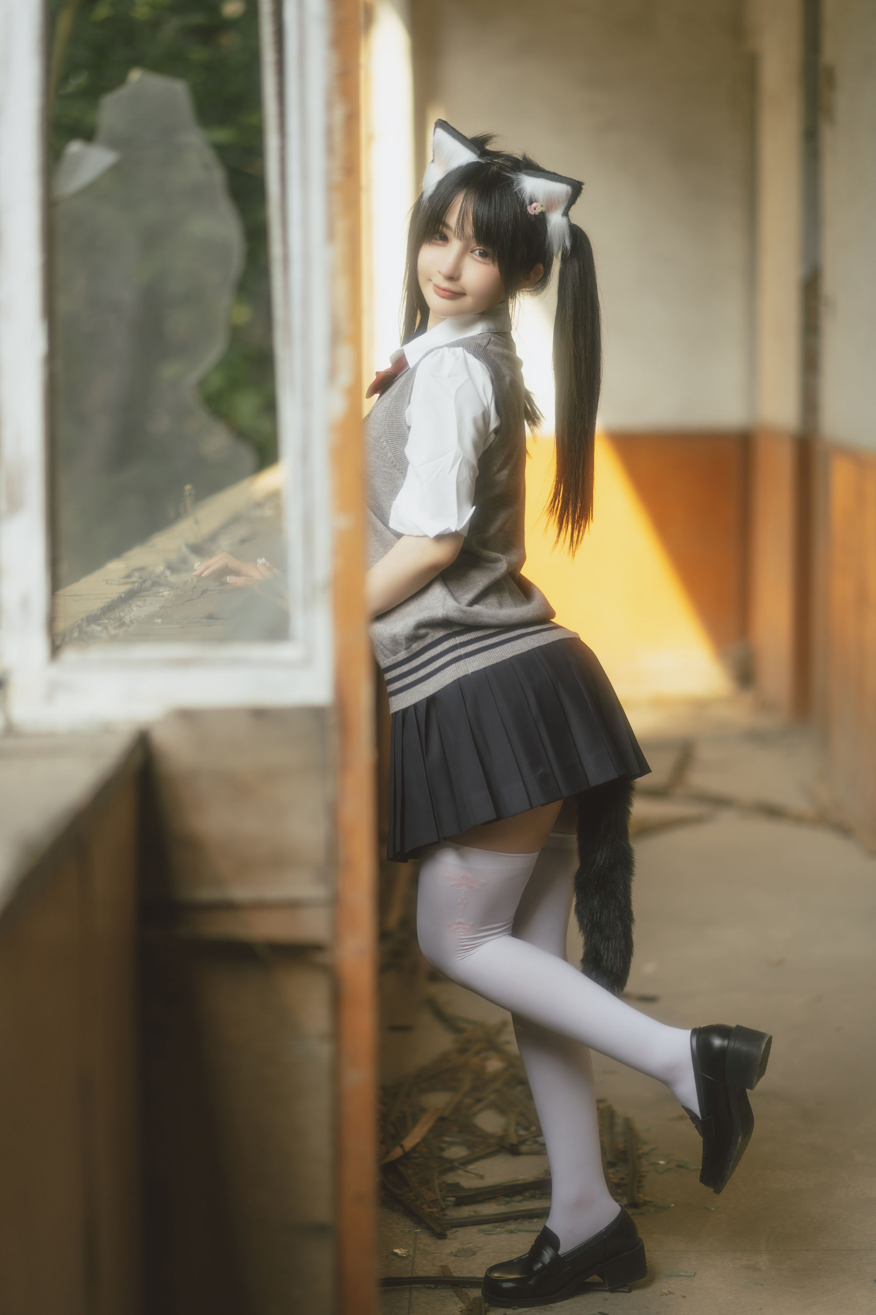 桜井宁宁 – 废墟JK [70P]-66COS