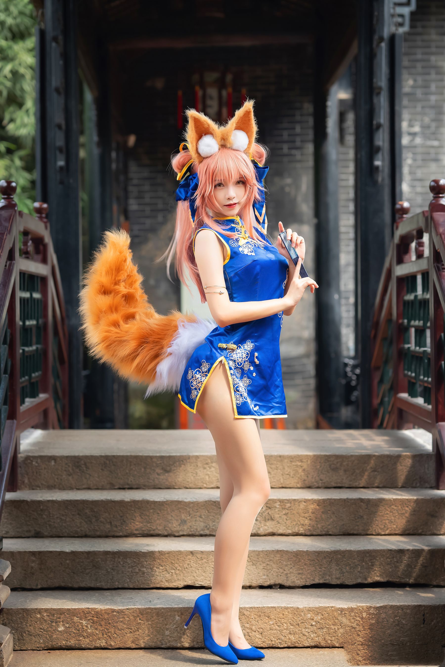 动漫博主大大卷卷小卷 – 玉藻前旗袍 [8P]-66COS