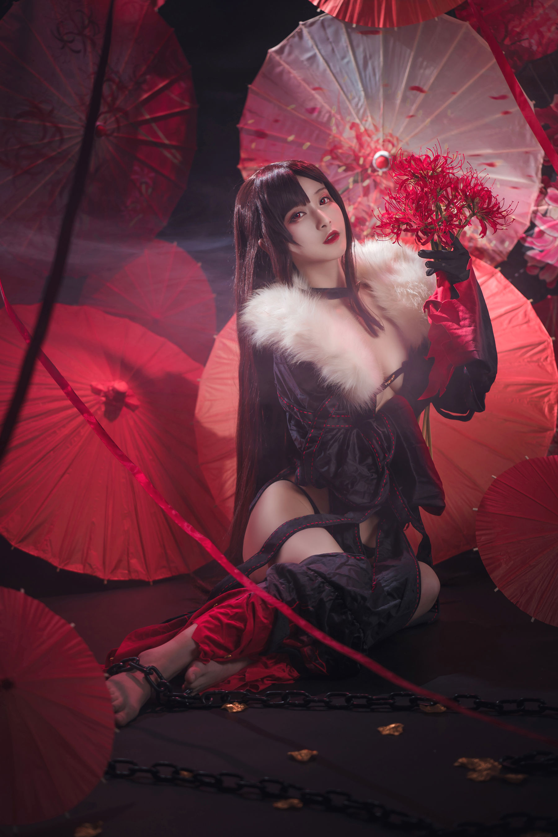 [Cosplay写真] 动漫博主铁板烧鬼舞w – 虞美人 [26P]-66COS