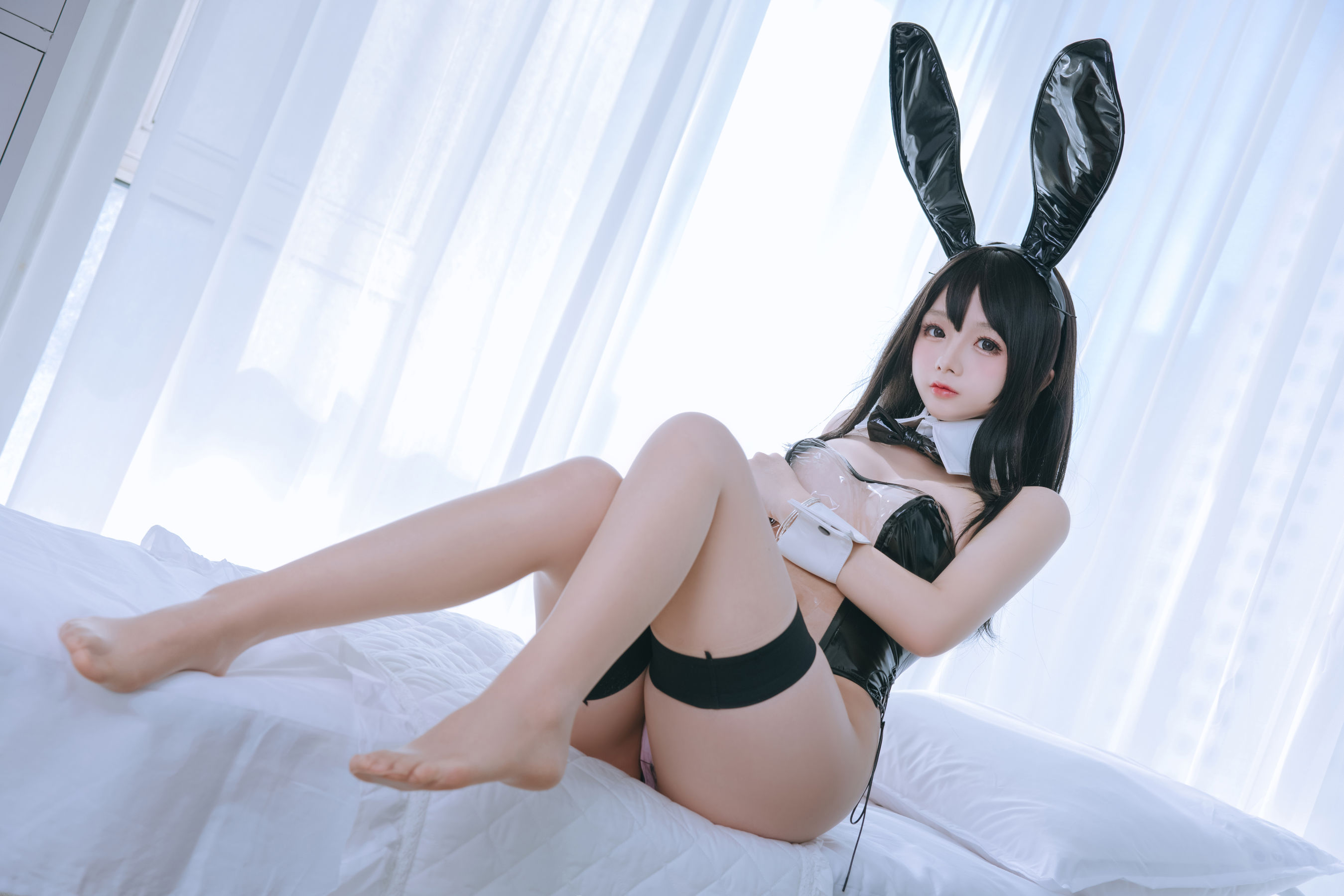 Cosplay日奈娇 – 透明兔女郎 [59P]-66COS