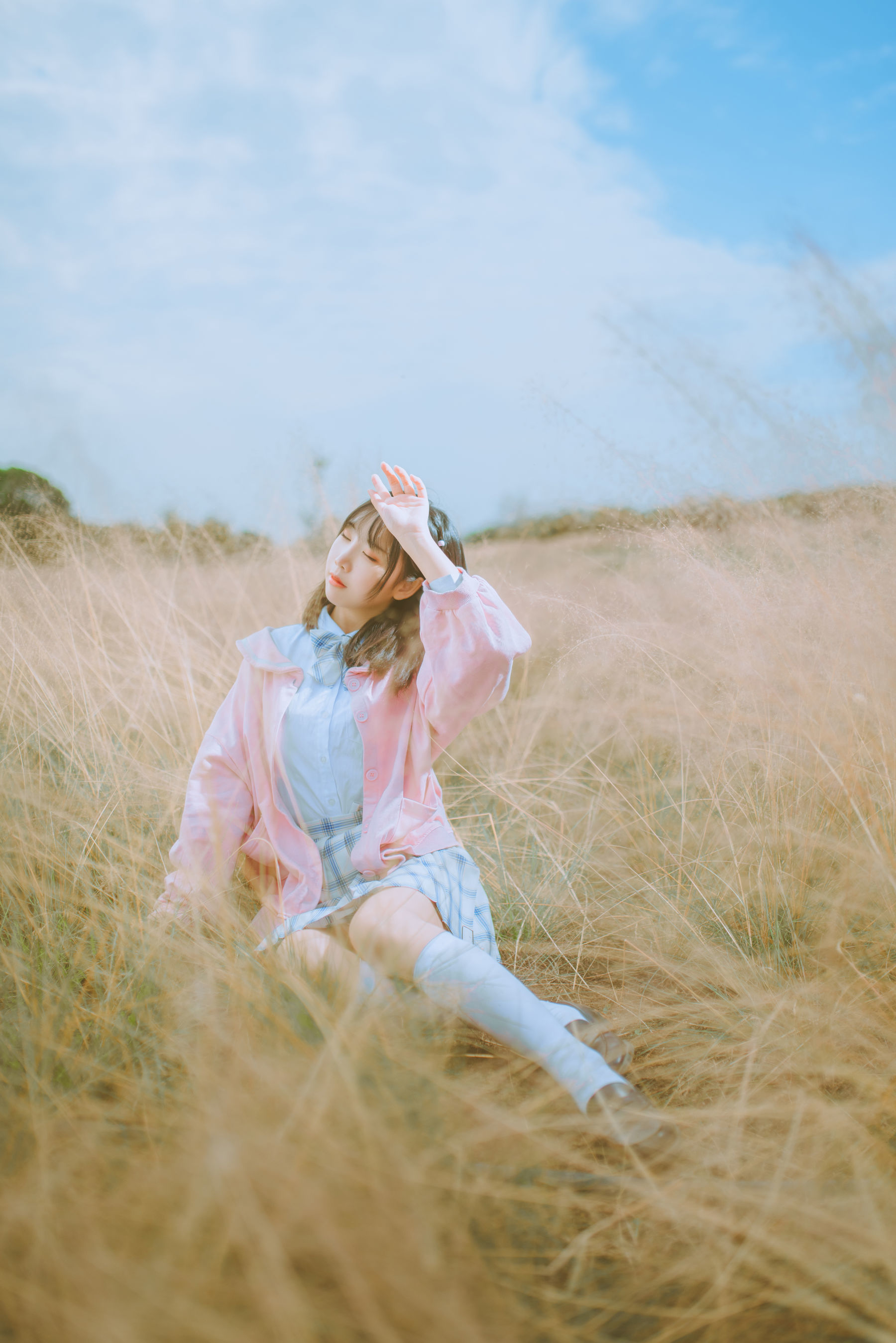 可爱人气Coser面饼仙儿 粉黛草JK [19P] 插图4