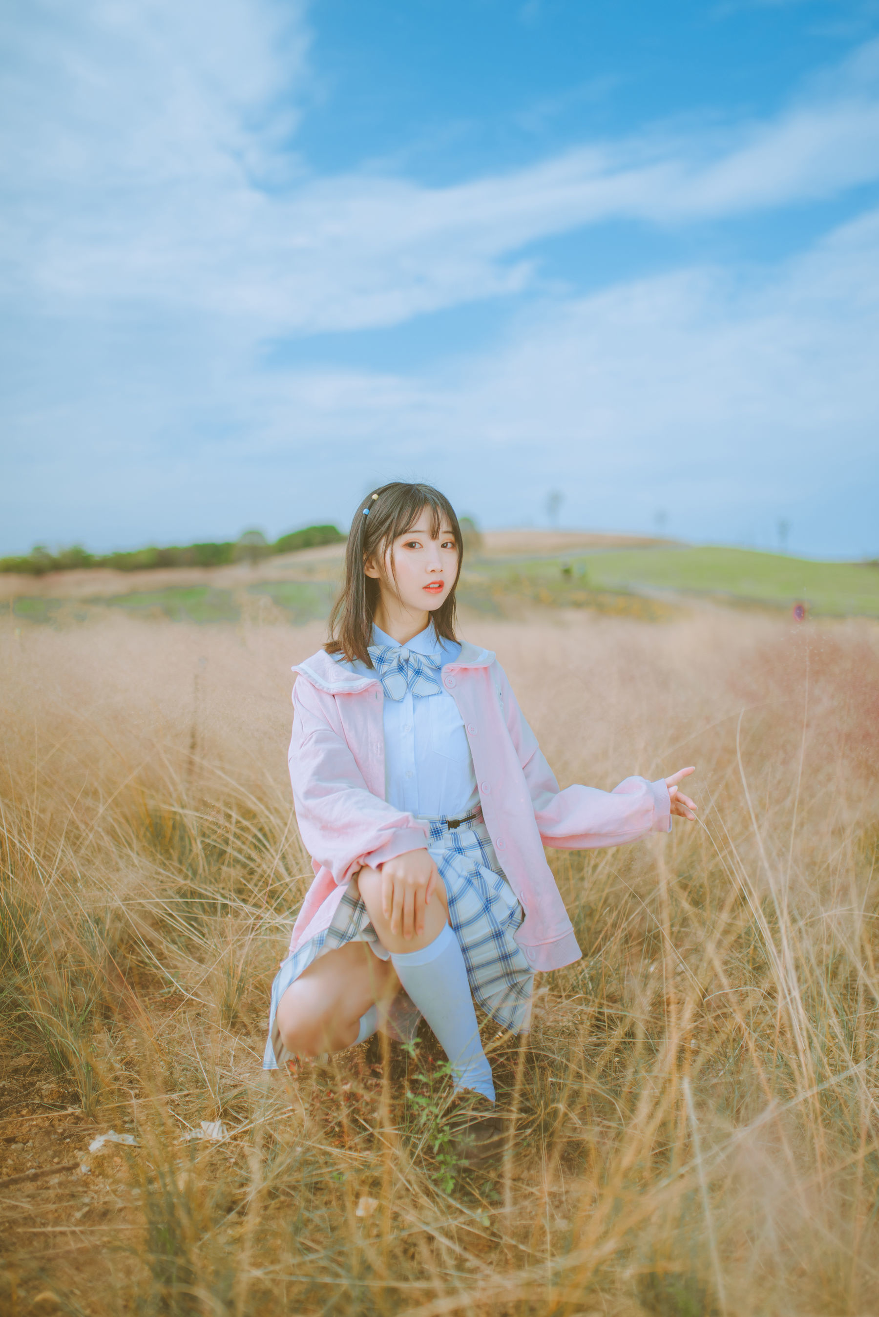 可爱人气Coser面饼仙儿 粉黛草JK [19P] 插图5