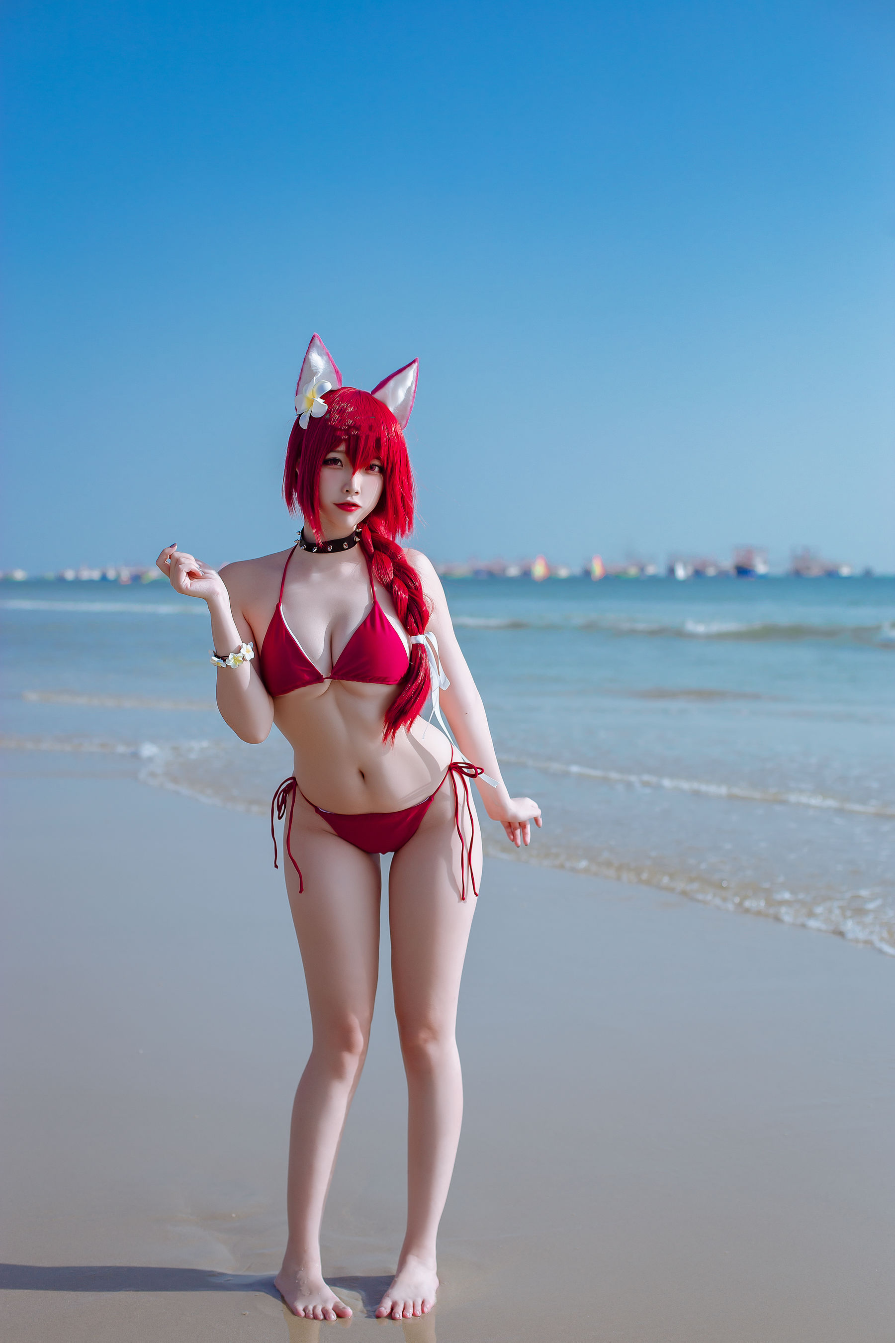 人气Coser二佐Nisa – 碧蓝 千代田泳装 [20P] 插图2