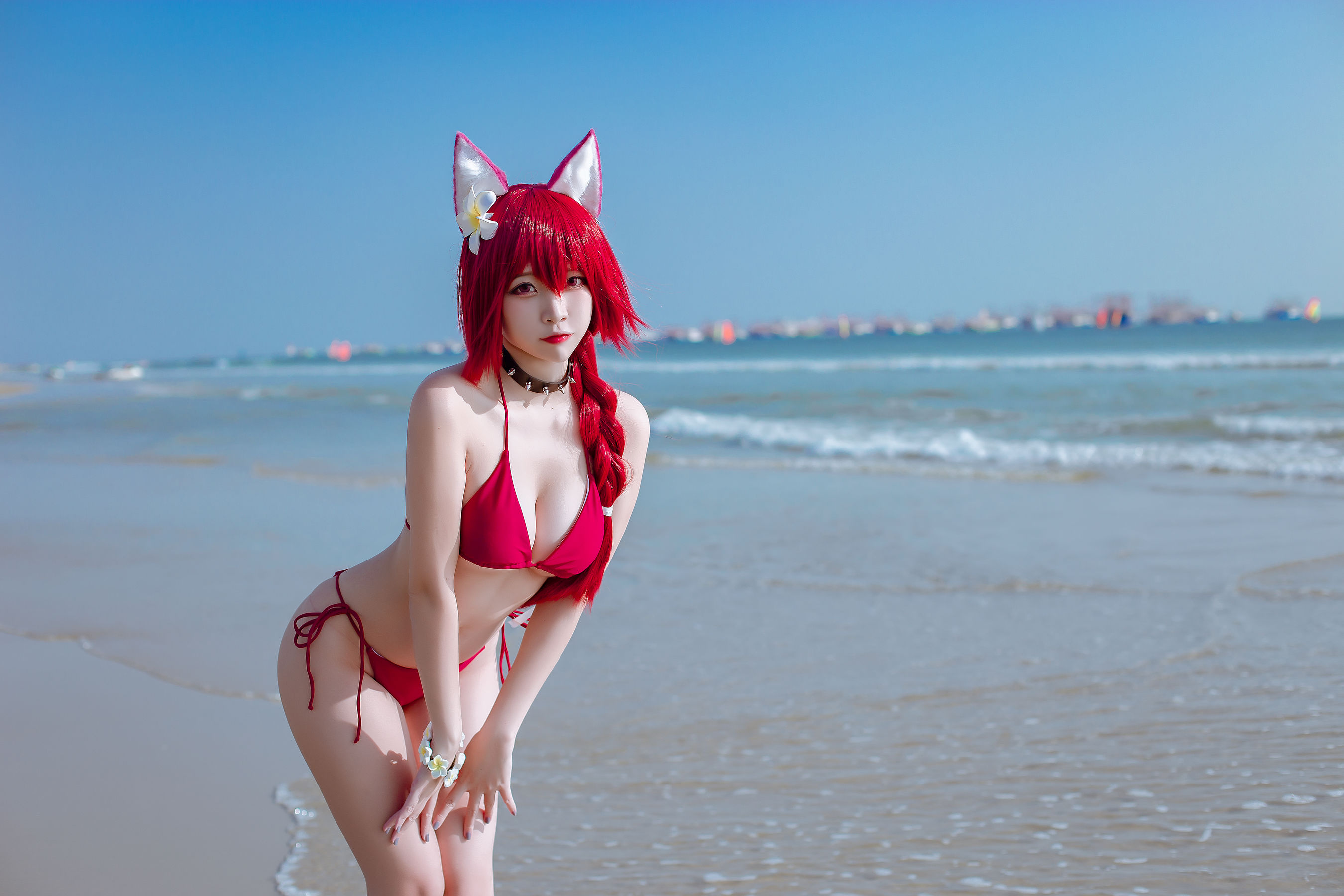 人气Coser二佐Nisa – 碧蓝 千代田泳装 [20P] 插图5