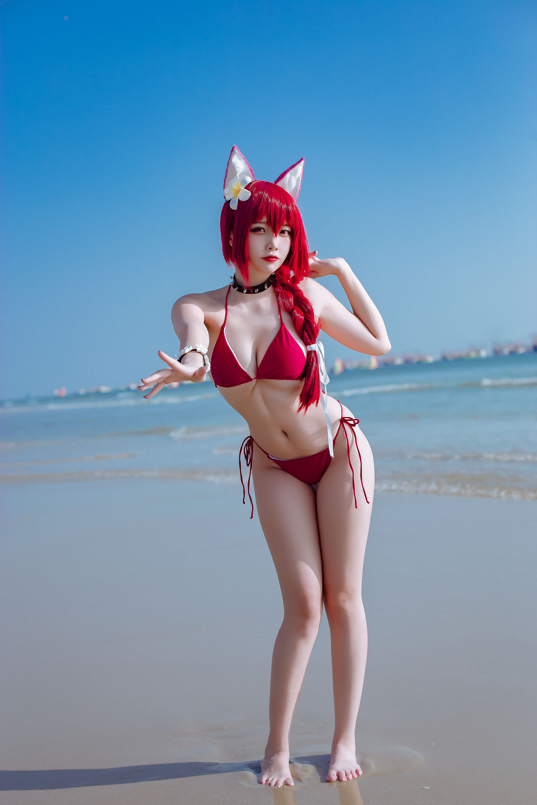 人气Coser二佐Nisa – 碧蓝 千代田泳装 [20P] 插图3