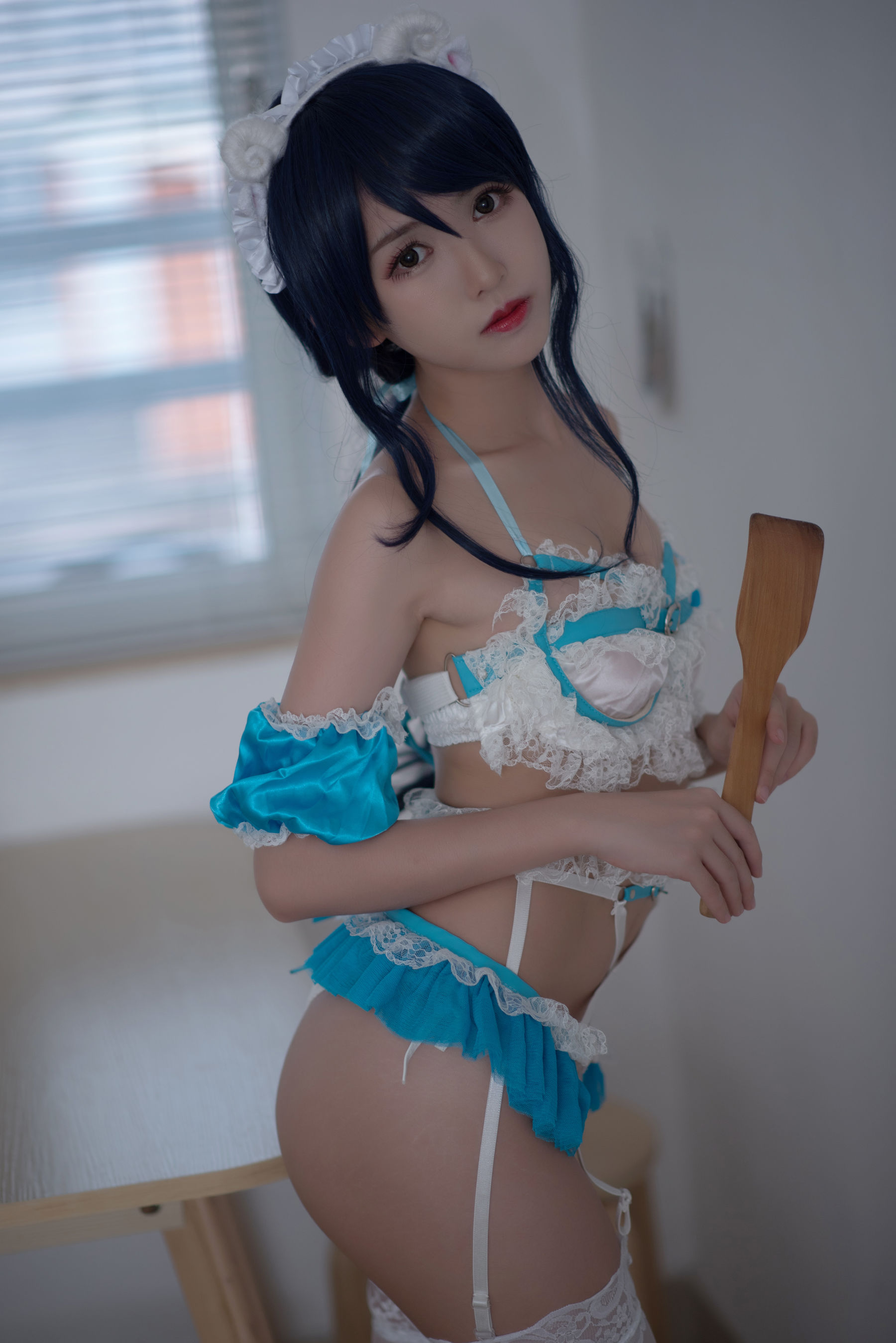 [萝莉COS] 鳗鱼霏儿 – 兽耳 蕾丝女仆 [11P]-66COS