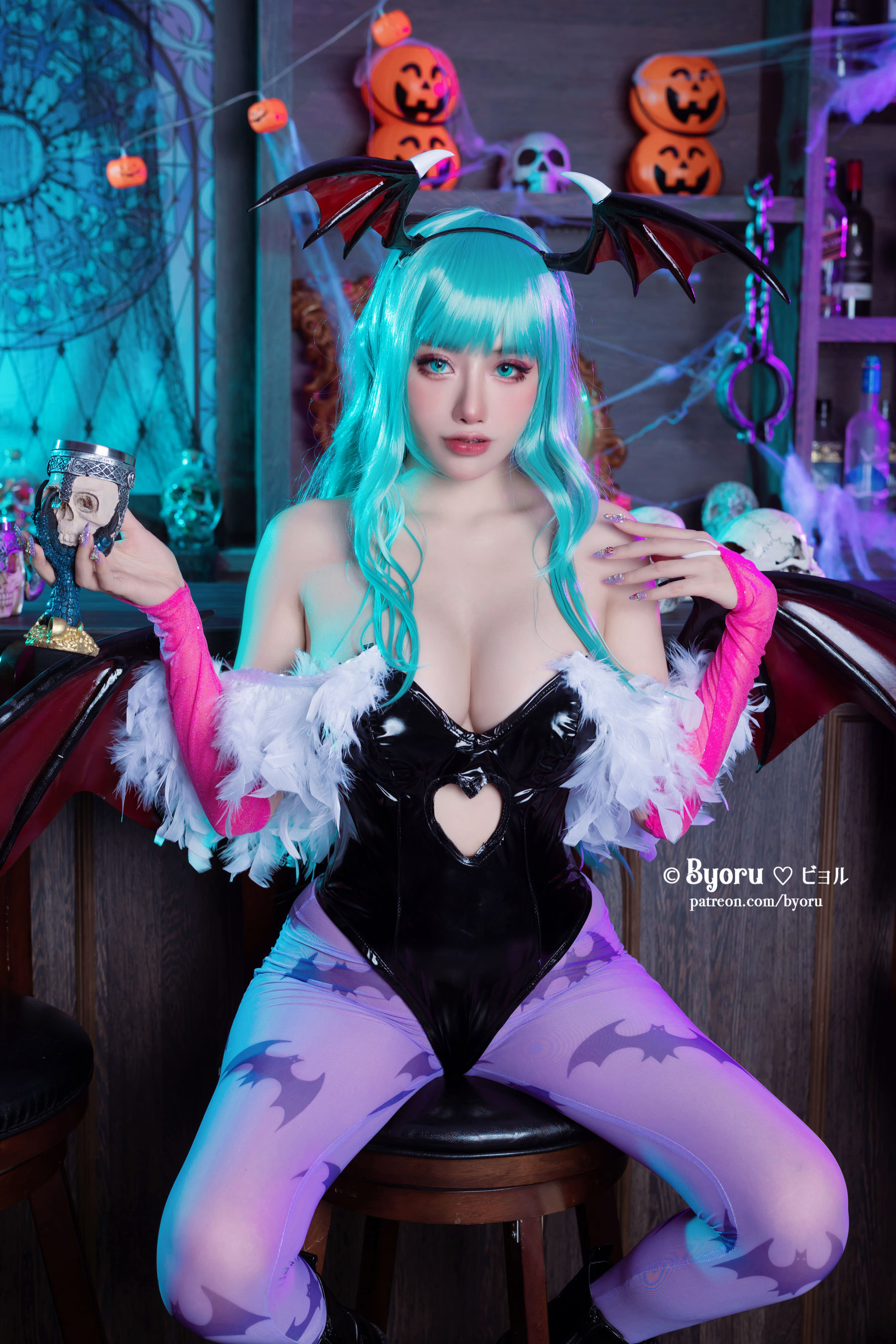 日本性感萝莉Byoru – Morrigan [32P]-66COS