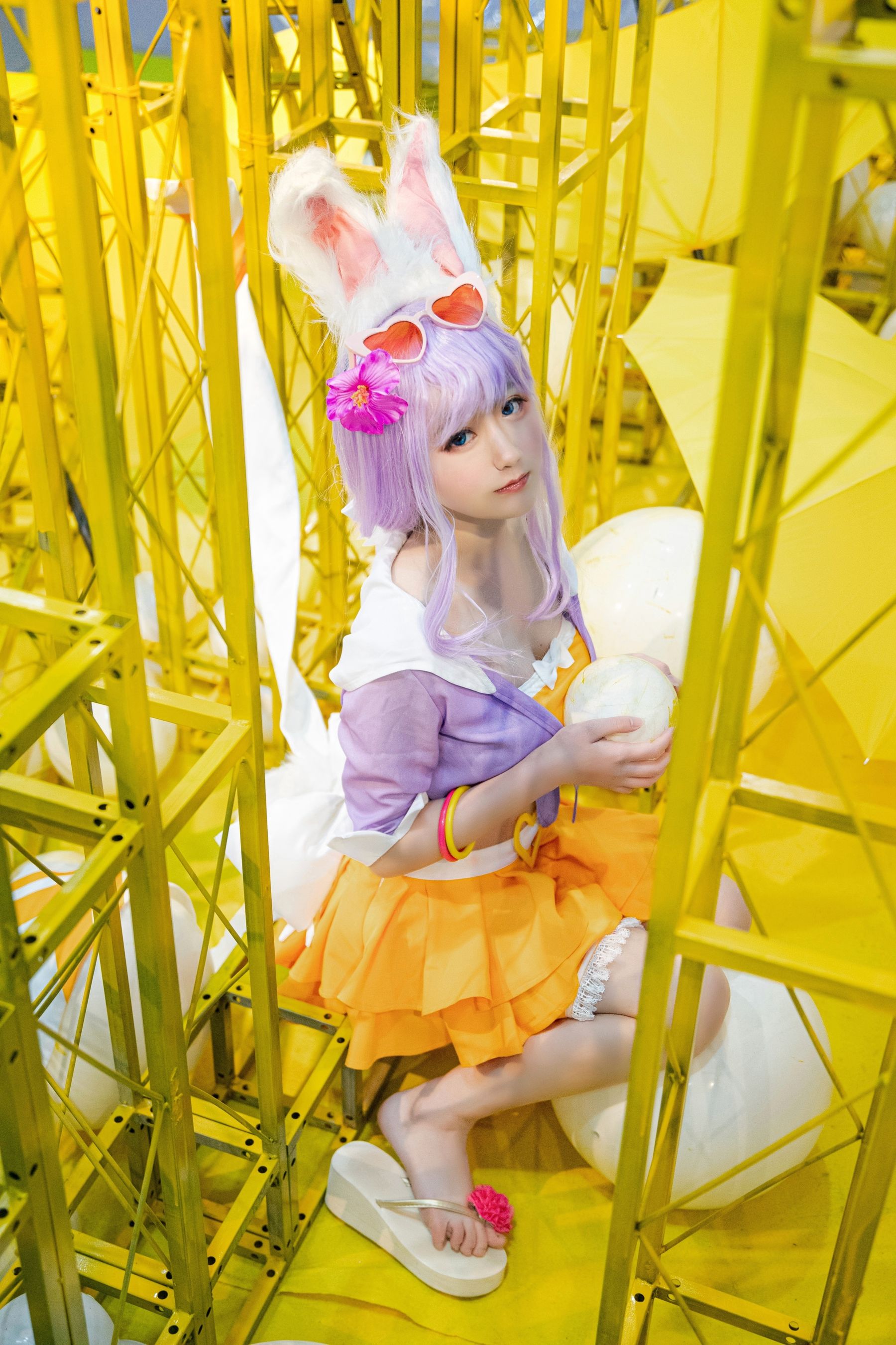 [Cosplay写真] 动漫博主弦音sic – 王者荣耀 公孙离蜜橘之夏 [9P]-66COS