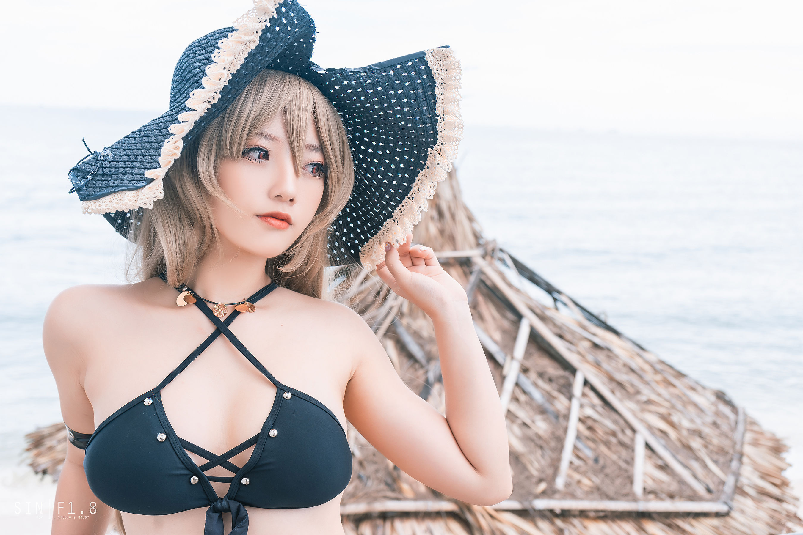 Messie Huang – Jean Bart swimsuit [20P]-66COS