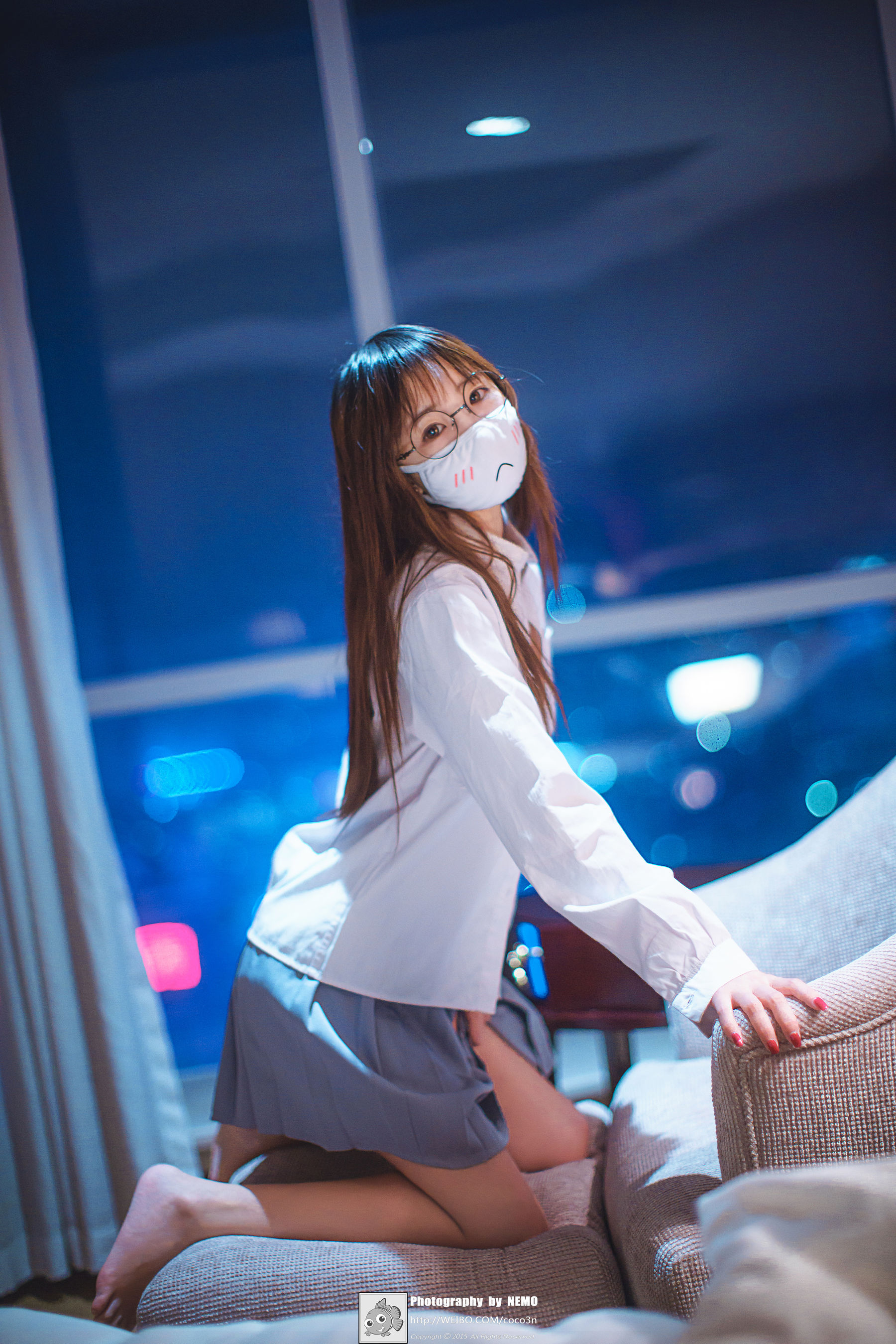 萝莉御子Yumiko 口罩 [20P]-66COS