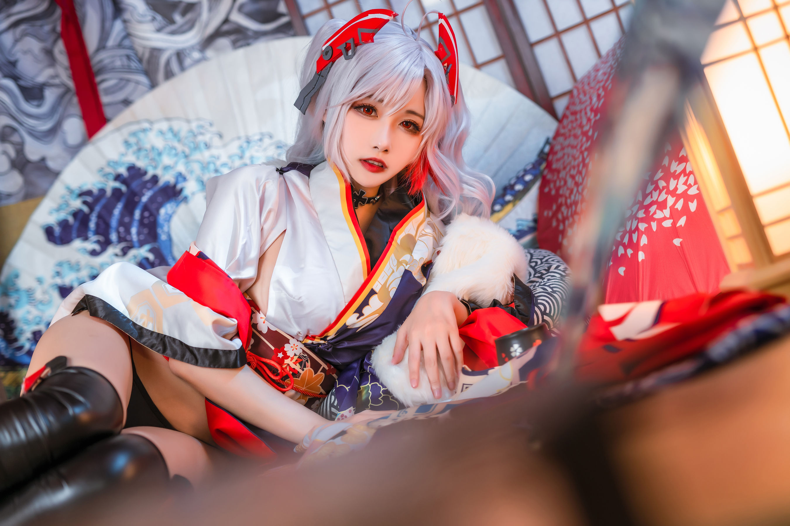 微博妹子Momoko葵葵 – 欧根之和服 [20P]-66COS