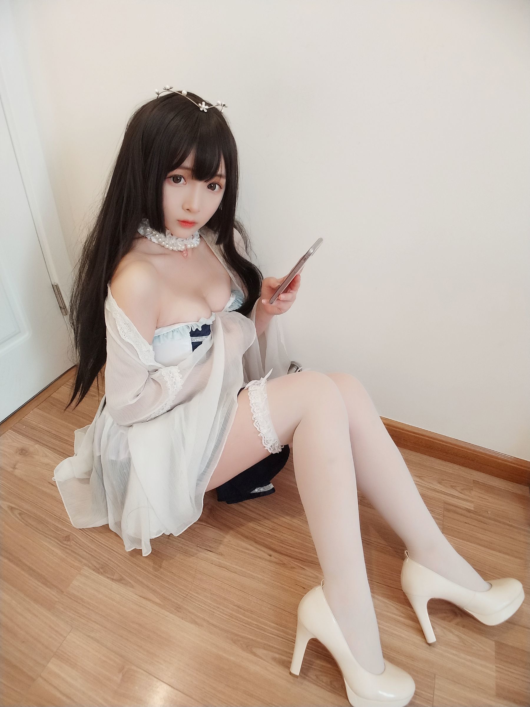 二次元美女古川kagura 白丝 [44P]-66COS