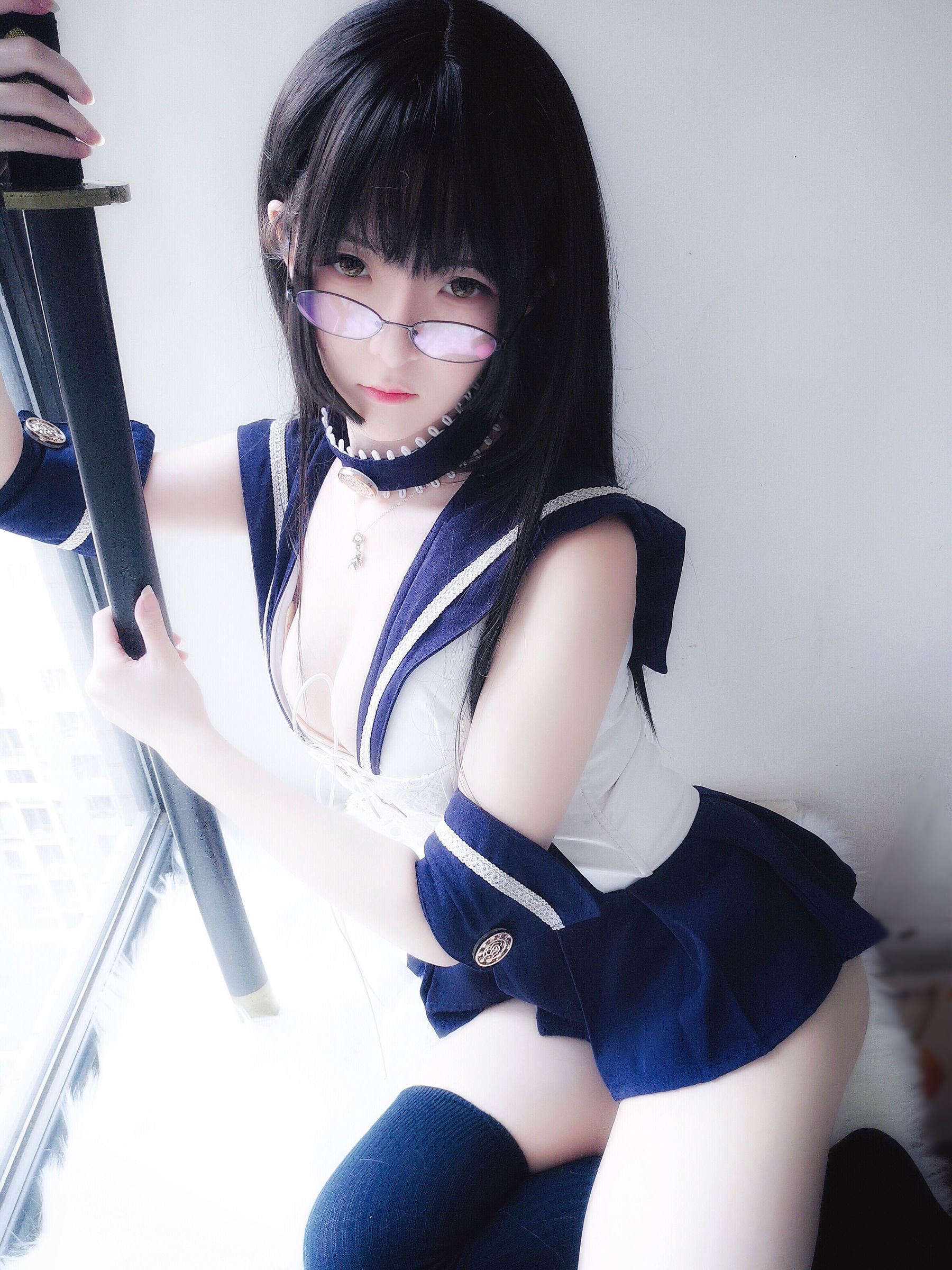[萝莉COS] 一小央泽 – 武士刀与水手服 [20P]-66COS
