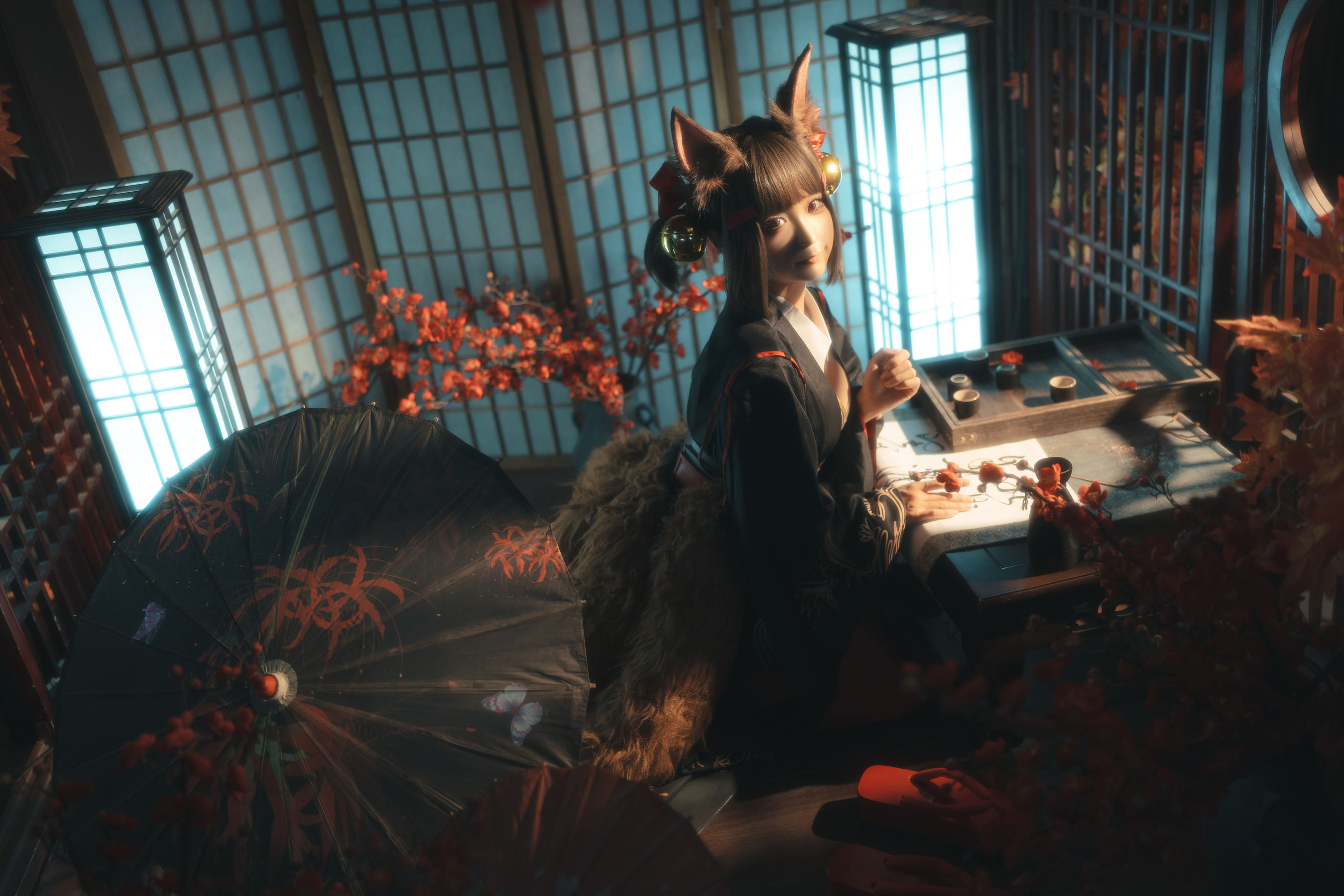 动漫博主蠢沫沫 – 小赤城 [52P]-66COS
