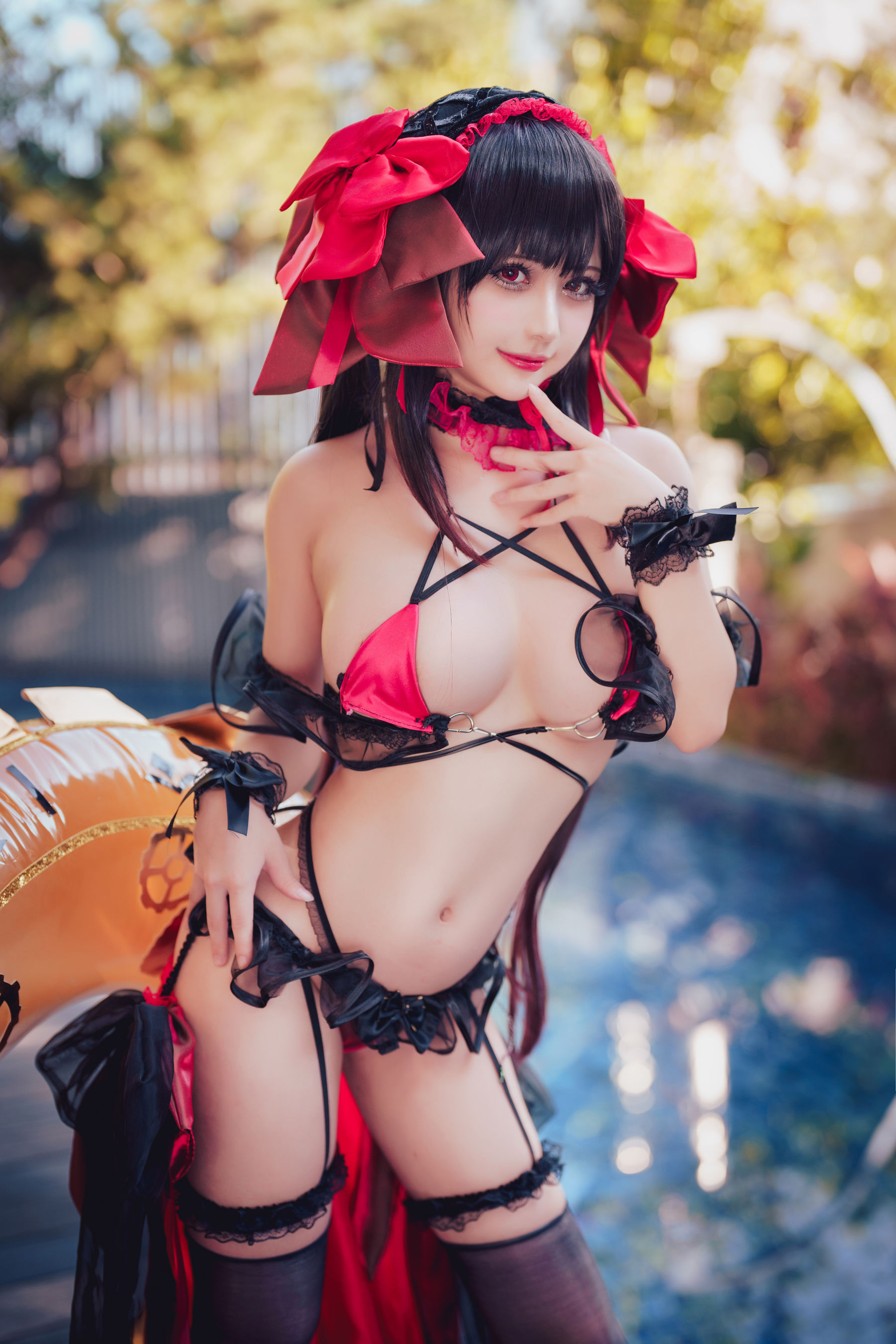 沖田凜花Rinka – Kurumi Tokisaki Swimsuit [29P]-66COS