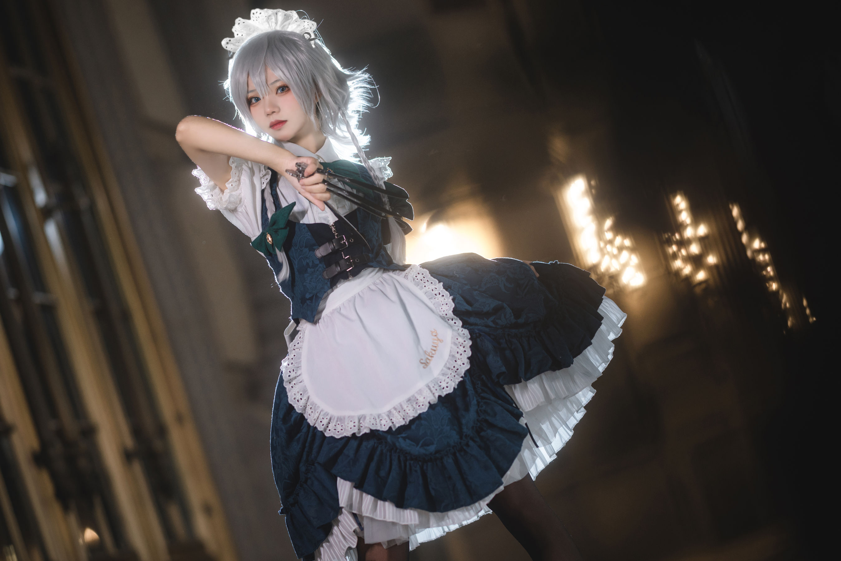 花柒Hana – 星雨咲夜女仆 [9P]-66COS