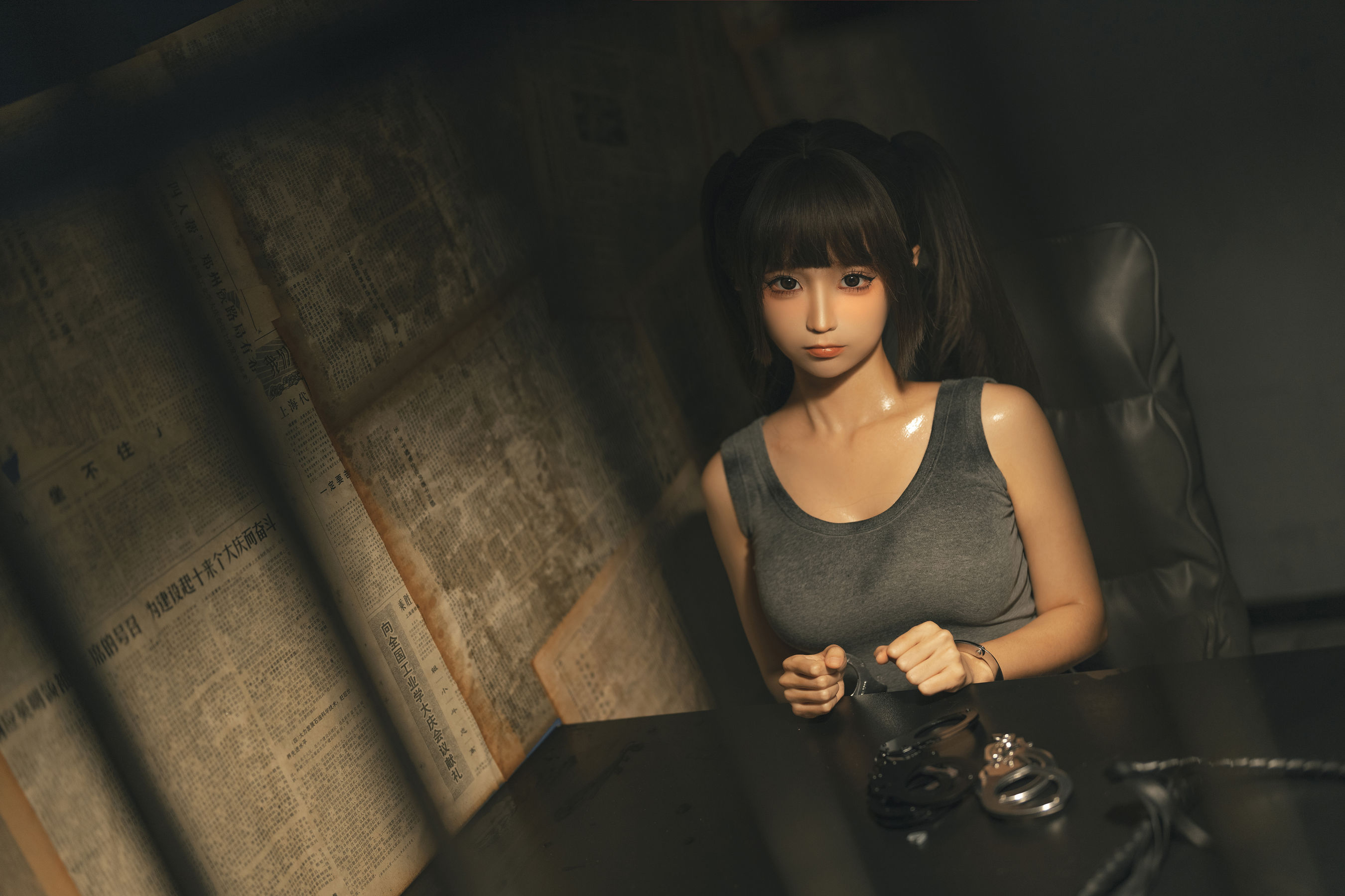 动漫博主蠢沫沫 – 审讯 [136P]-66COS