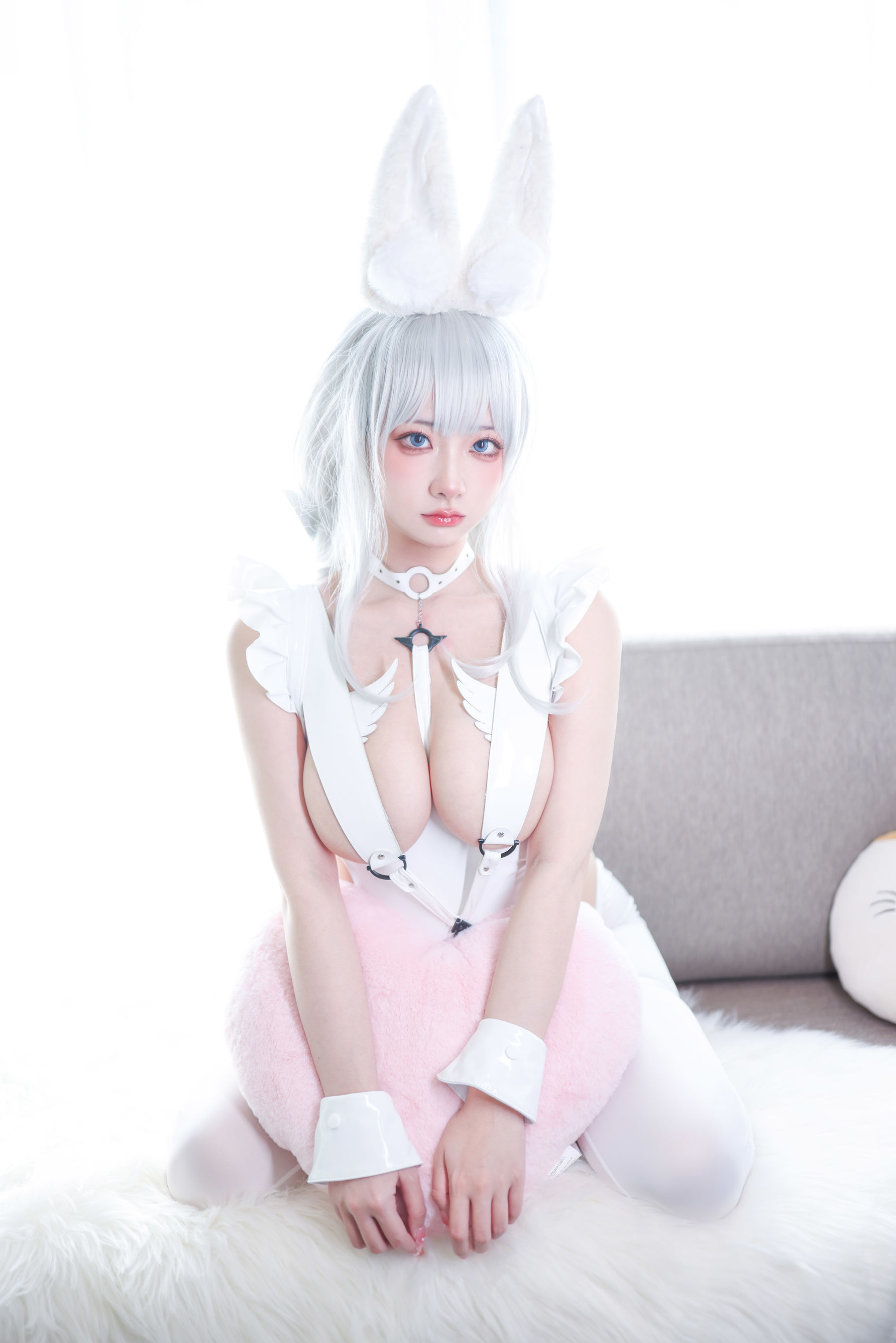 wendydydydy_酱油 – 恶毒 懒懒的白兔 [19P]-66COS