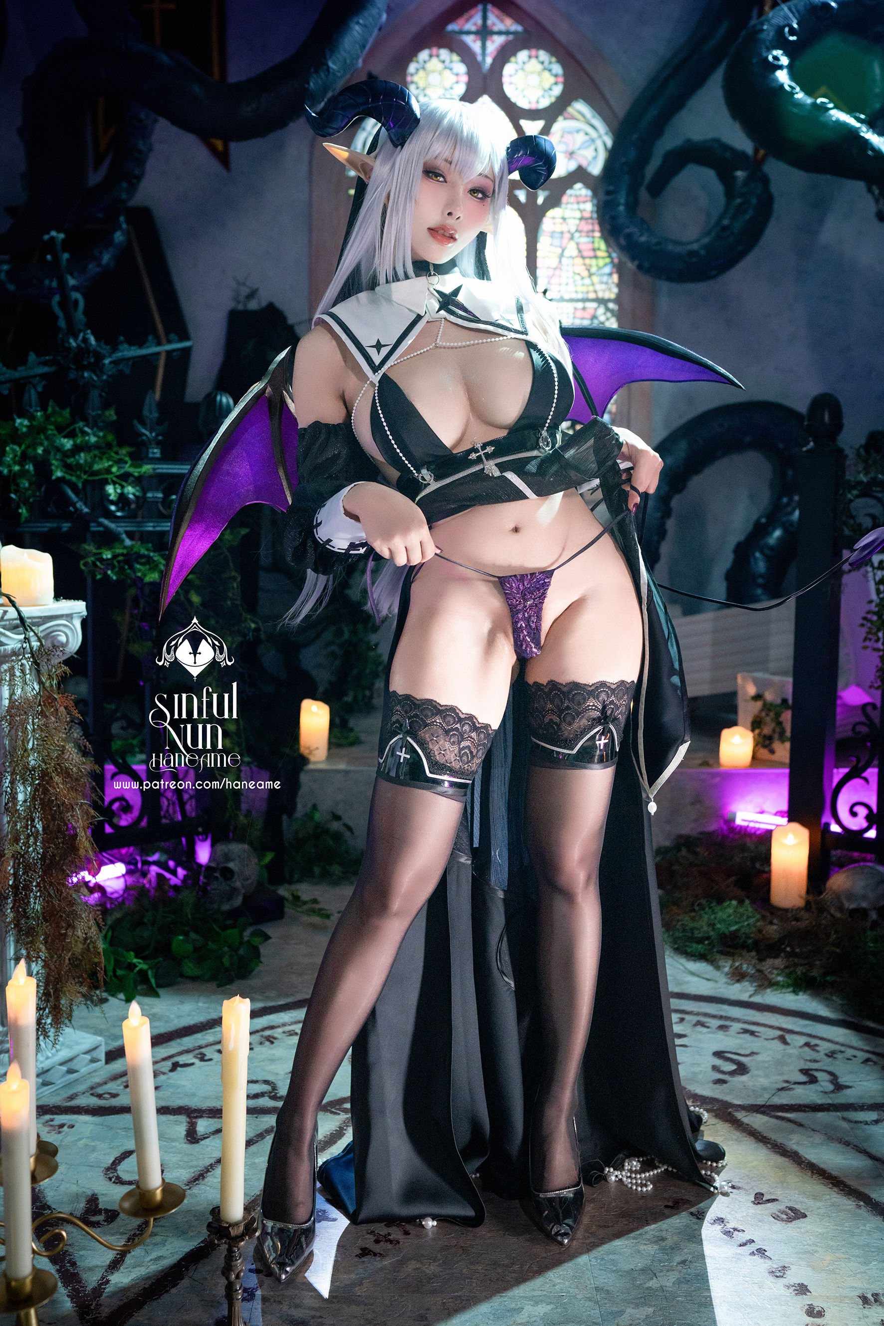 Hane Ame 雨波写真 – 罪恶修女 Devil [32P]-66COS